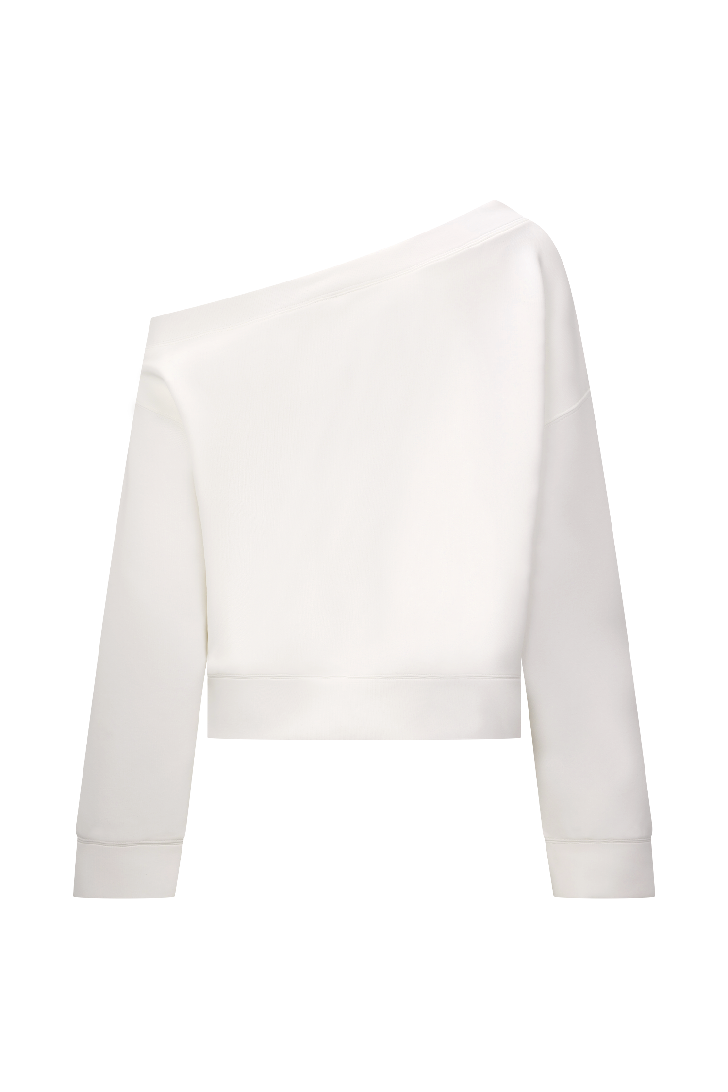 Aiden Slouchy Crew Jumper - Ivory - Image 6