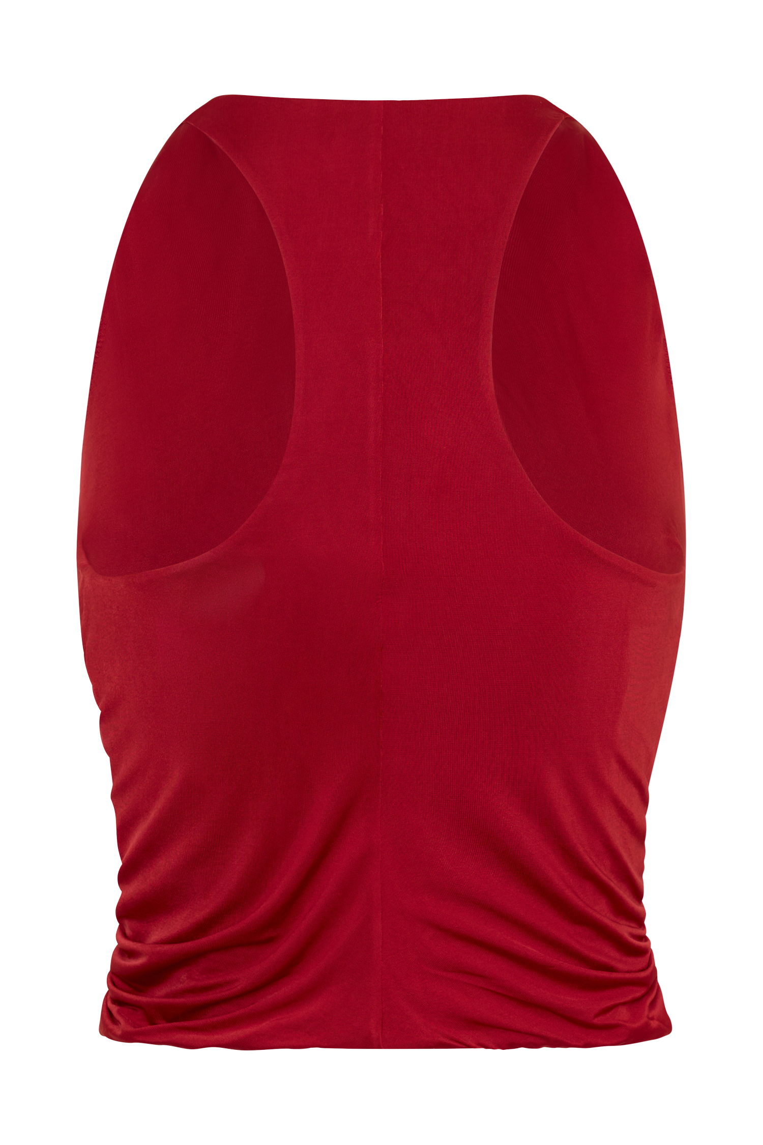 Alessandra Slinky Ruffle Top - Ruby - Image 6