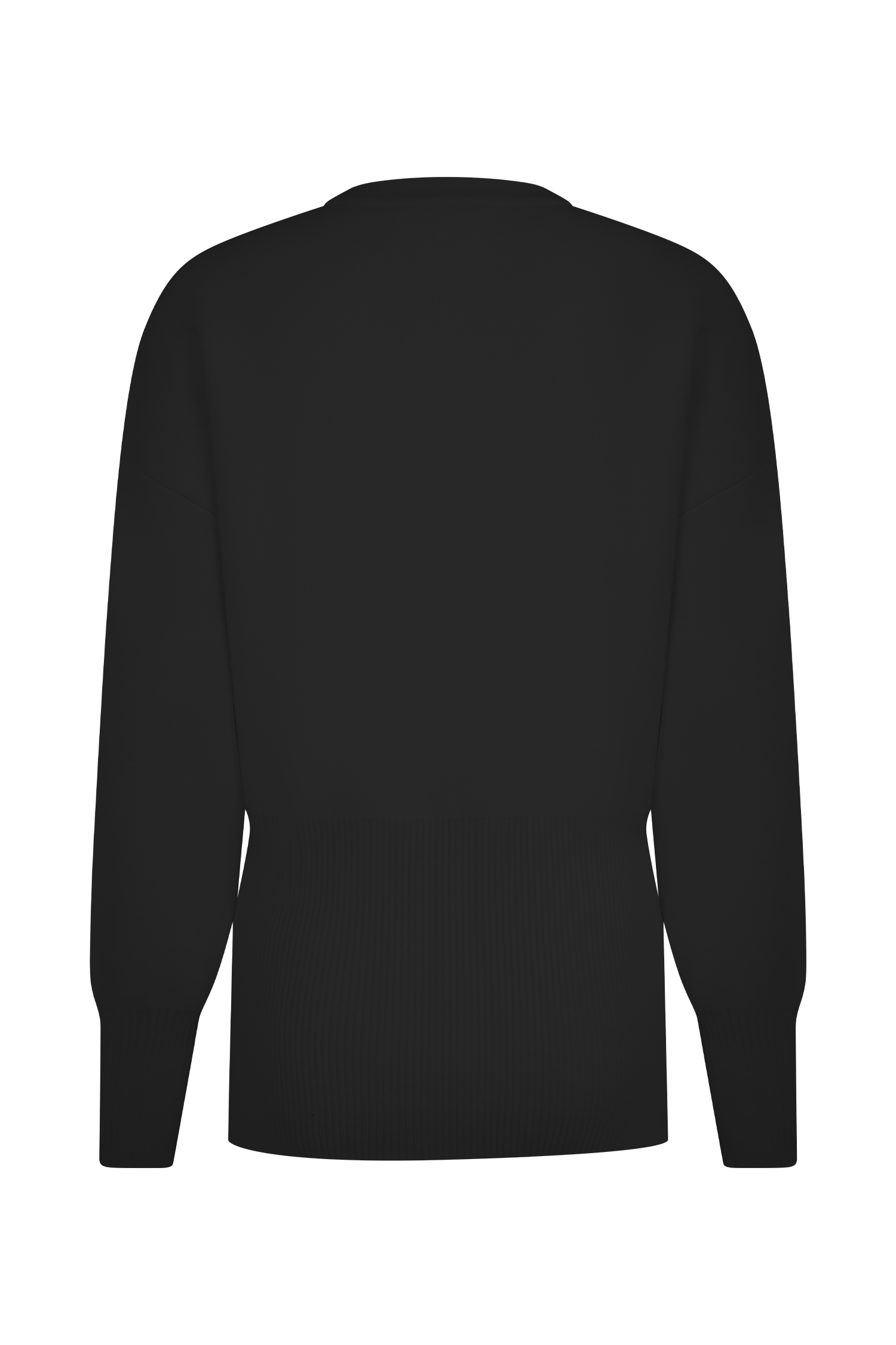 Alexia Buttoned Oversized Cardigan - Black - Image 8