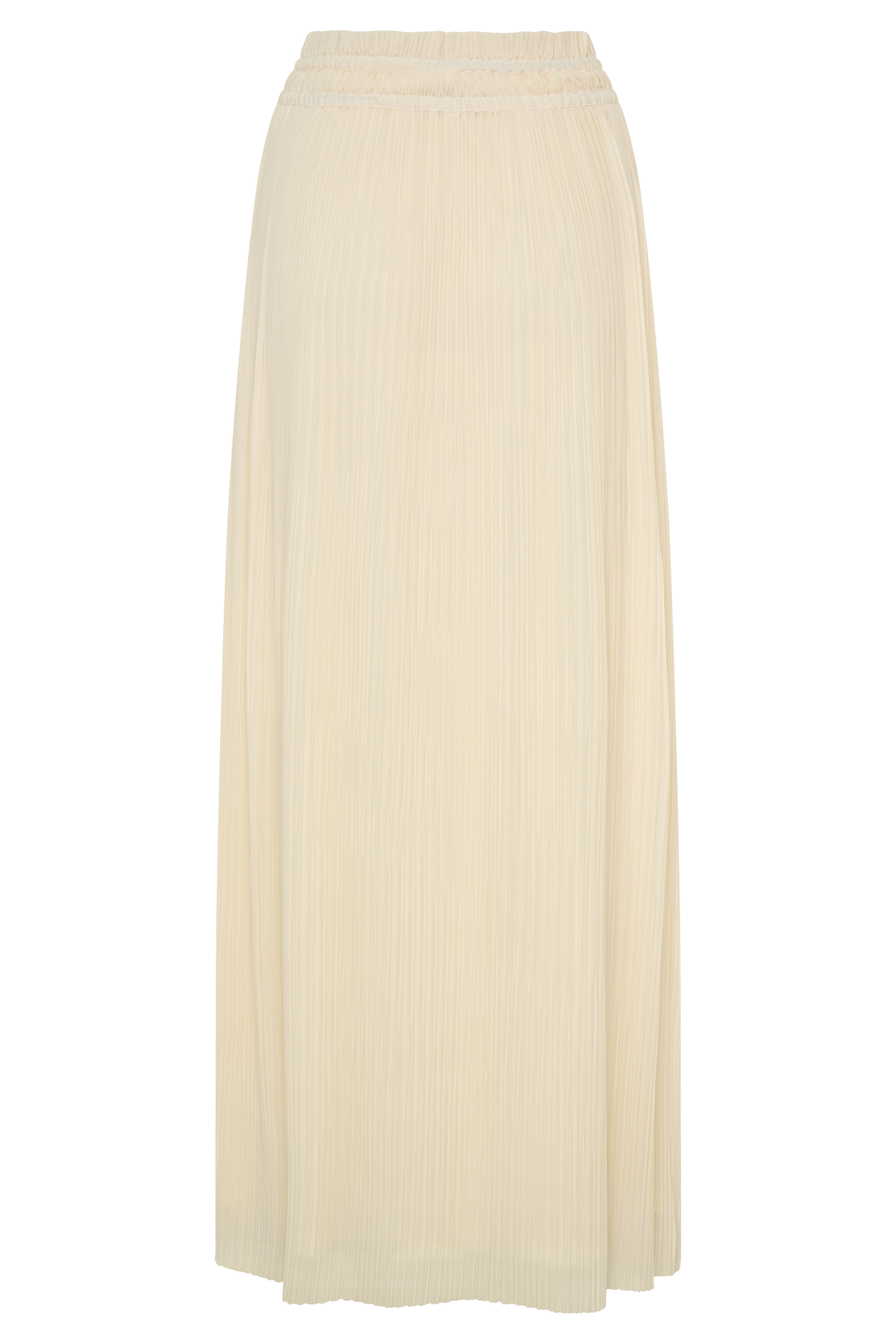 Amaris Gathered Plisse Maxi Skirt - Lemon - Image 8