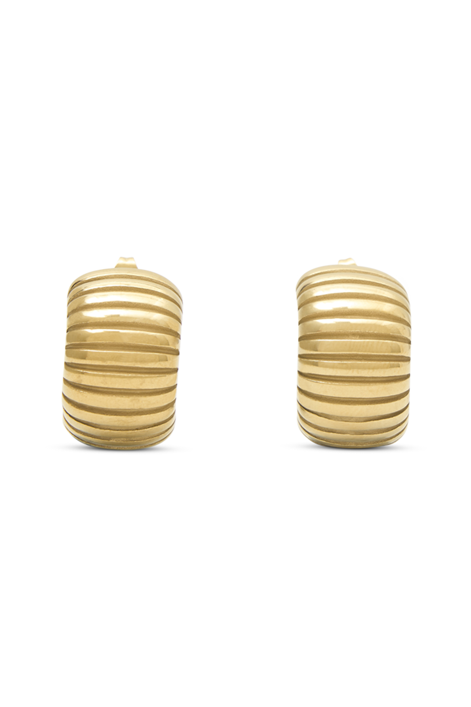 Amelia Textured Hoop - Gold - Image 8