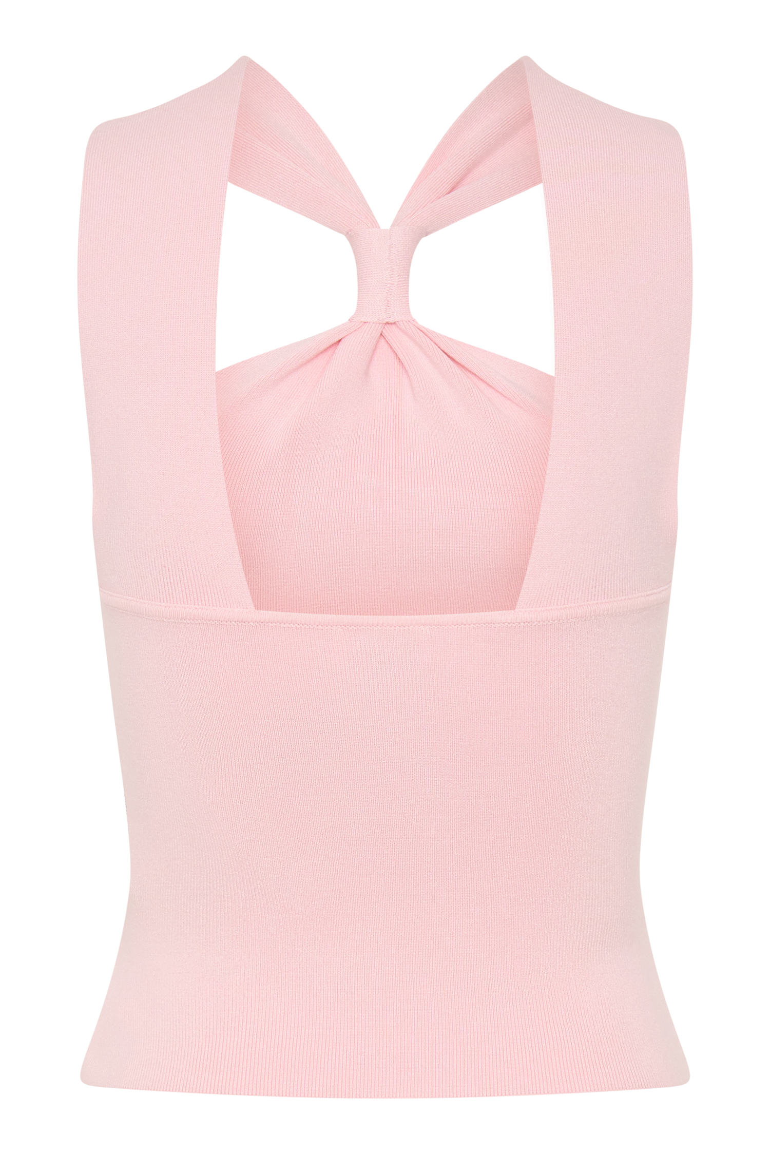 Angelika Twist Front Knit Top - Baby Pink - Image 8