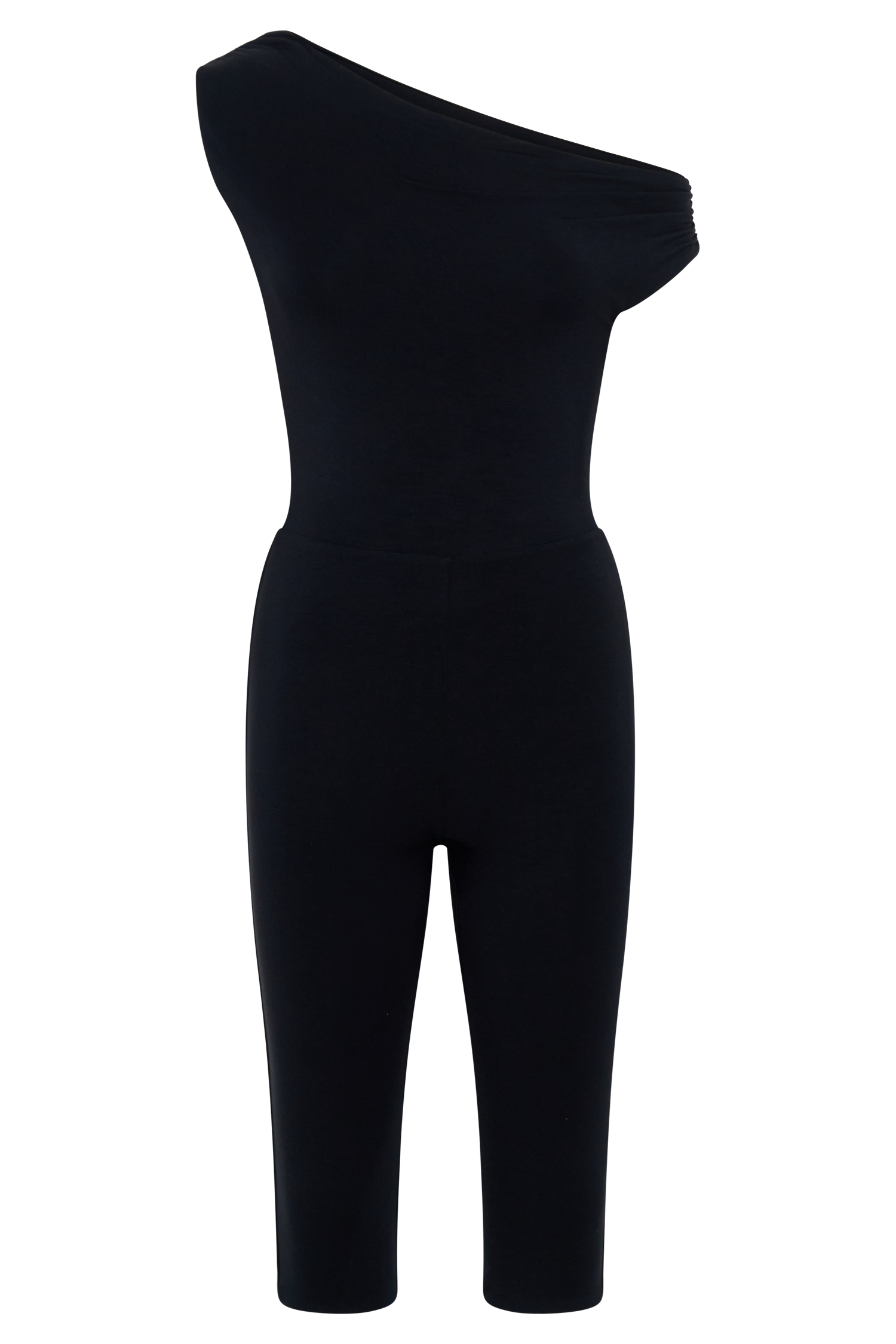 Anh One Shoulder Modal Jumpsuit - Black - Image 8