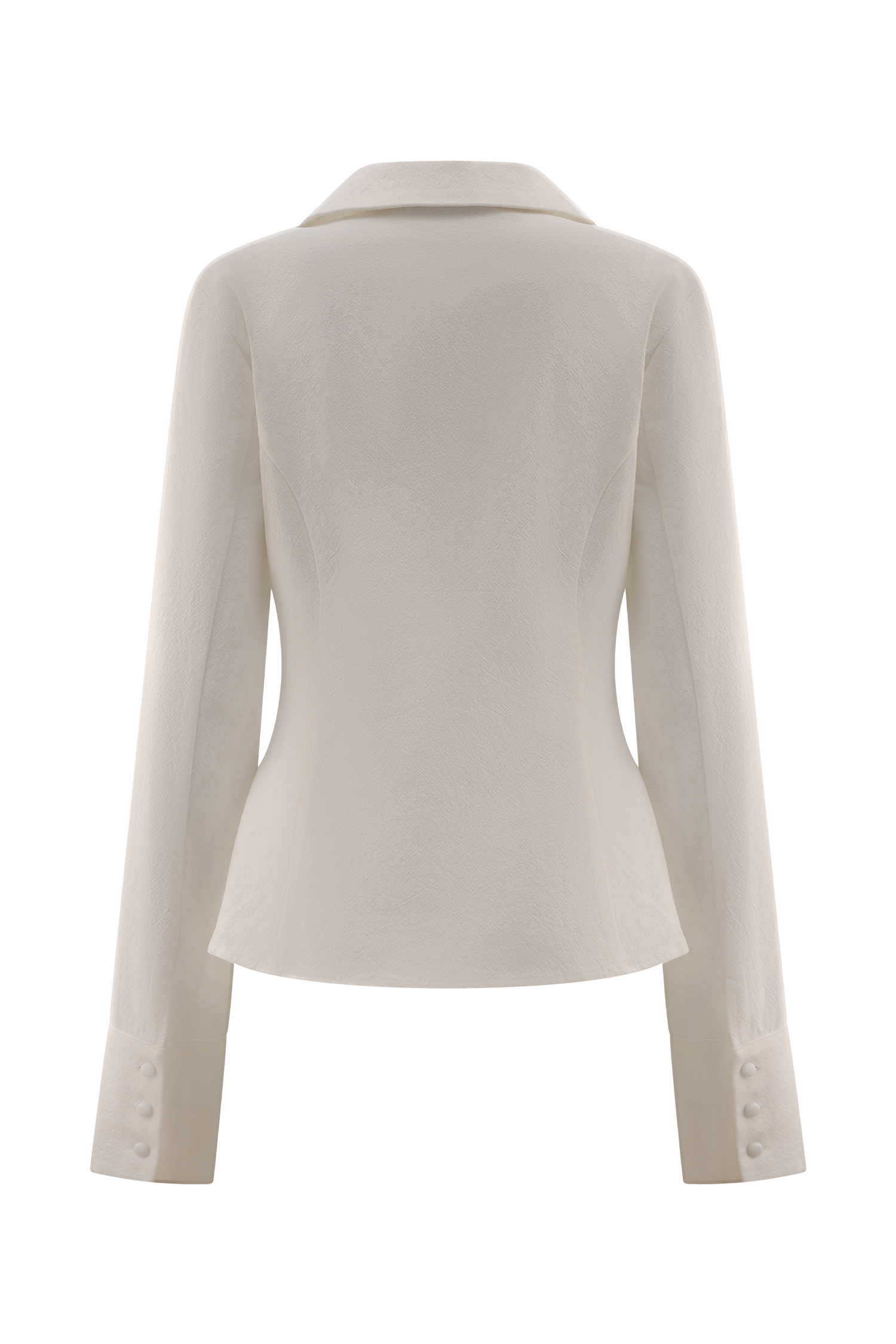 Annalee Cotton Beaded Tie Shirt - White - Image 8