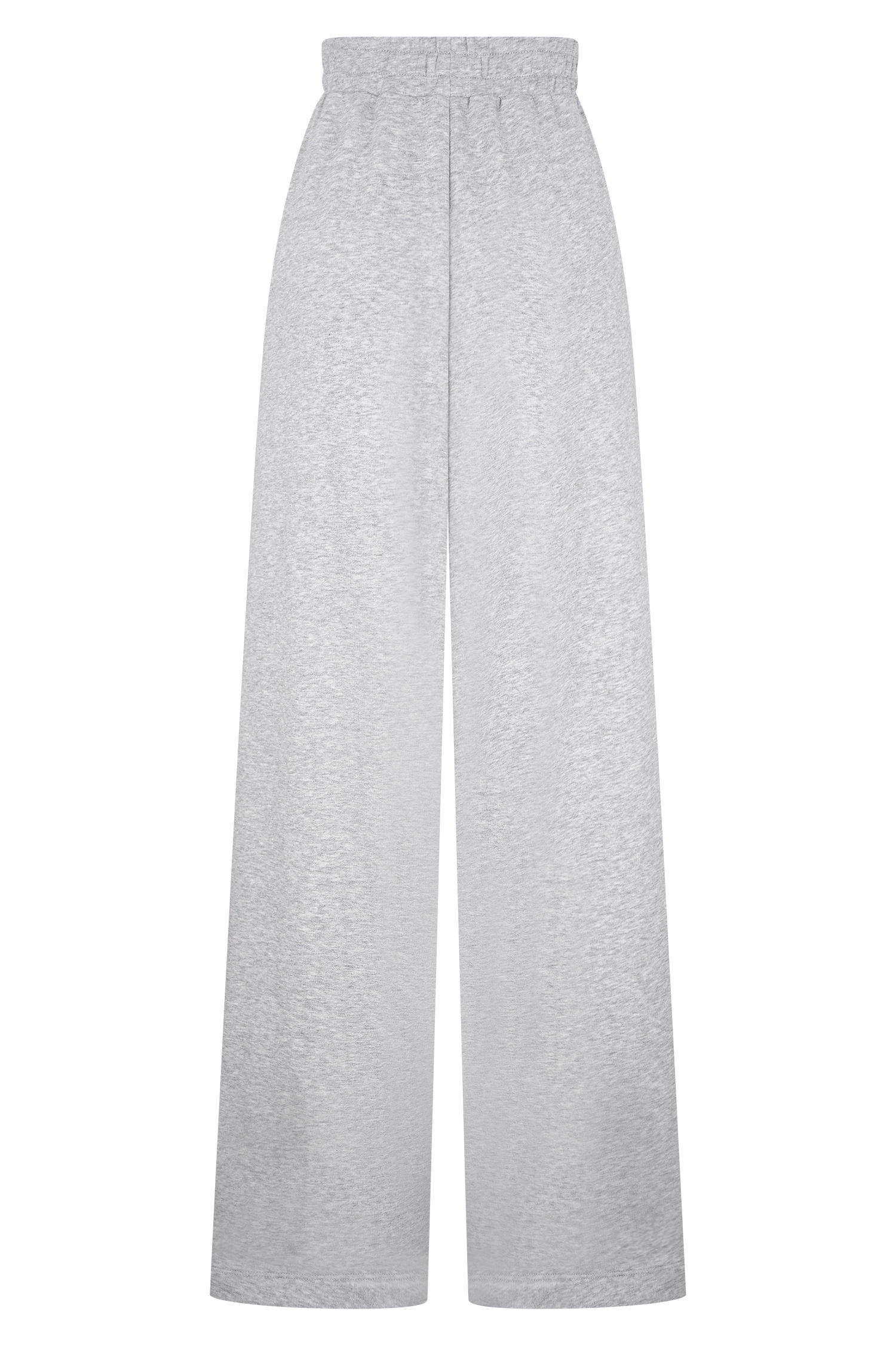 Aspen Gathered Wide Leg Jogger - Light Grey Marle - Image 8
