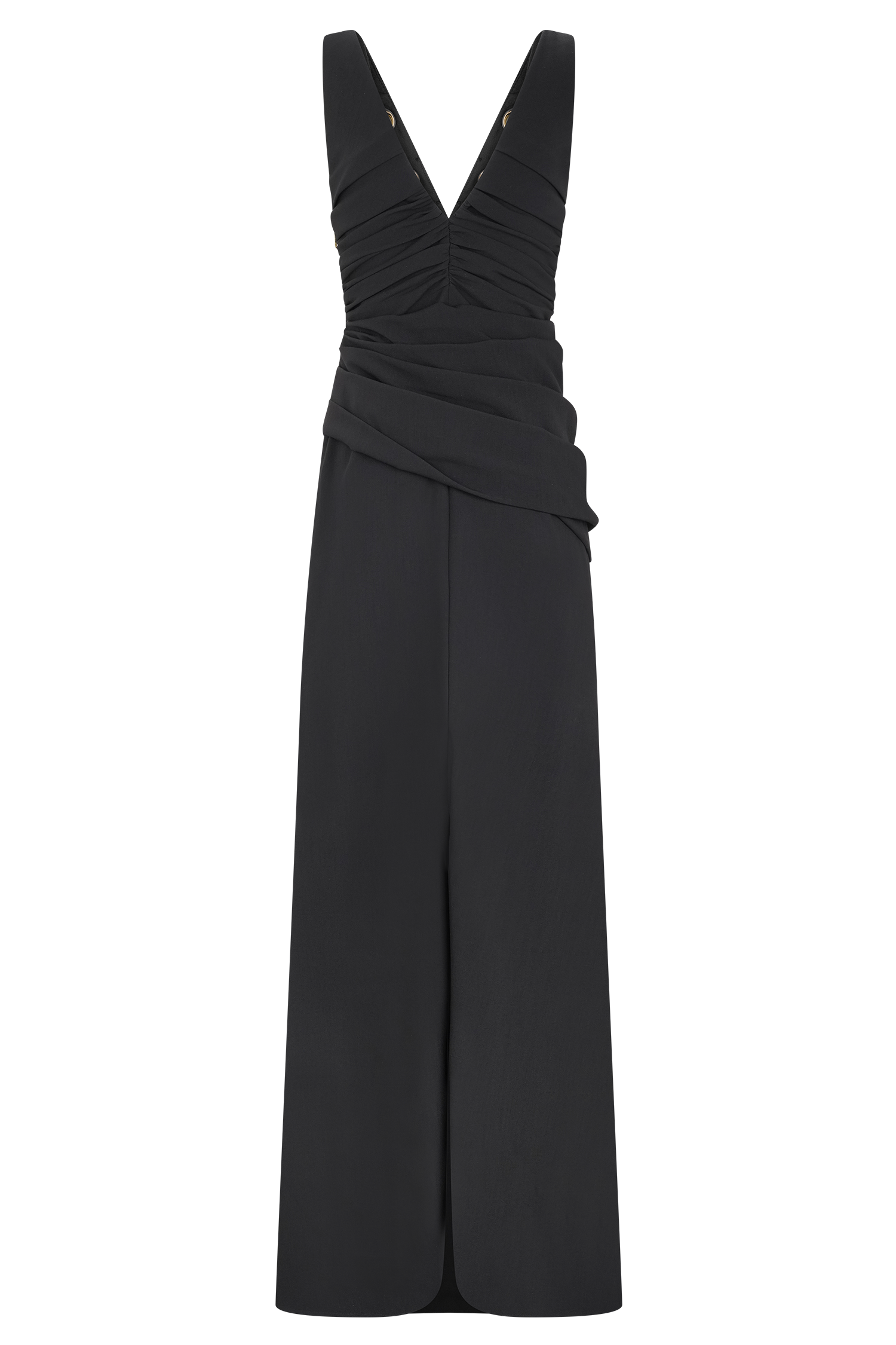 Axton Low Neck Maxi Dress - Black - Image 6