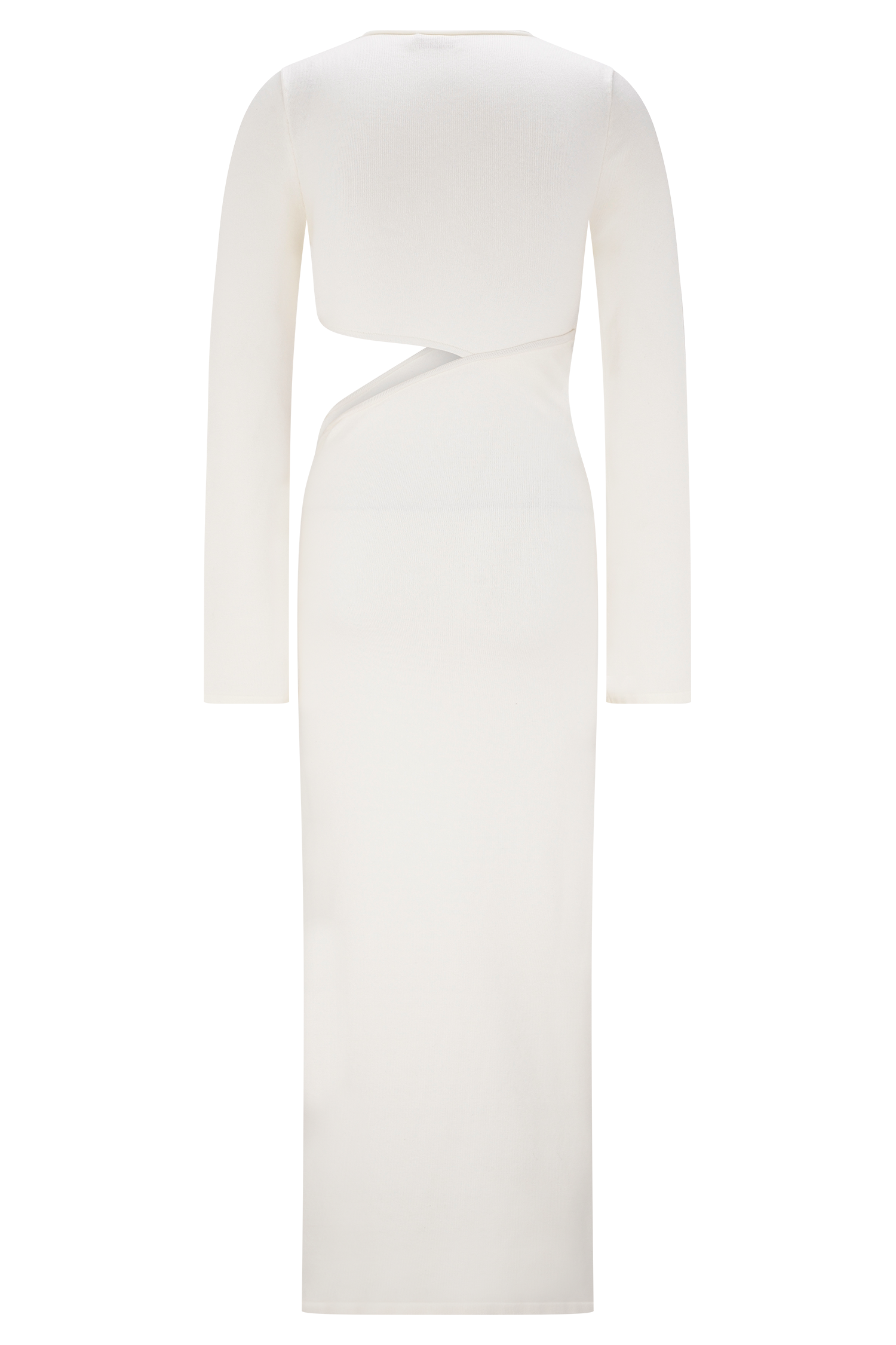 Azariah Long Sleeve Knit Midi Dress - Ivory - Image 7