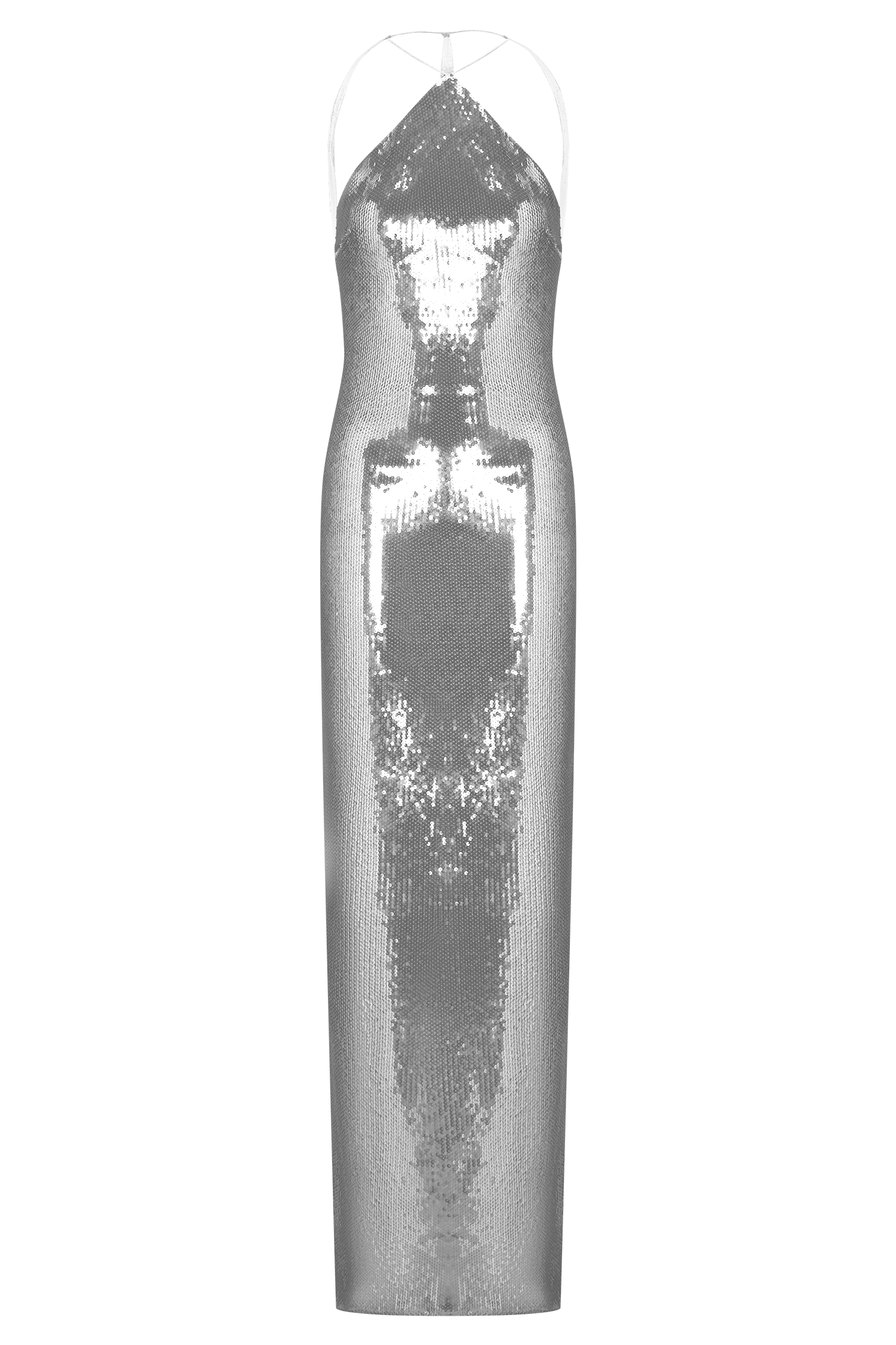 Baldwin Sequin Cut Out Maxi Dress - Silver - Image 12