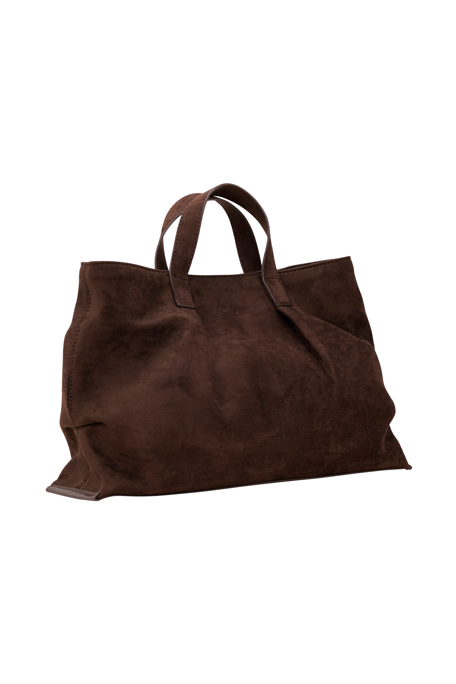 Baylor Faux Suede Bag - Chocolate - Image 7