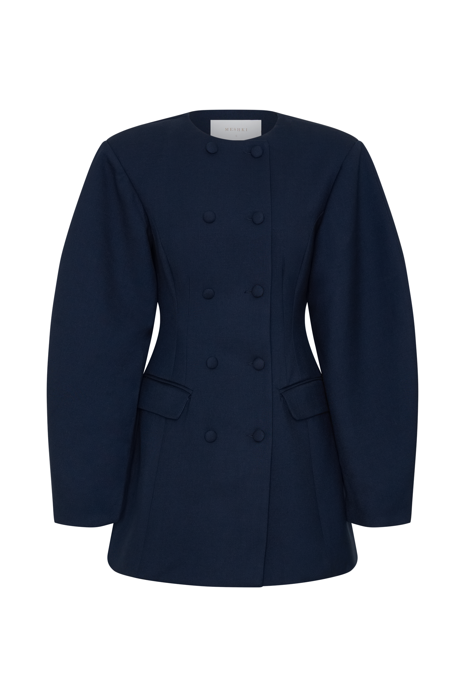 Beatrice Blazer Mini Dress - Navy - Image 9