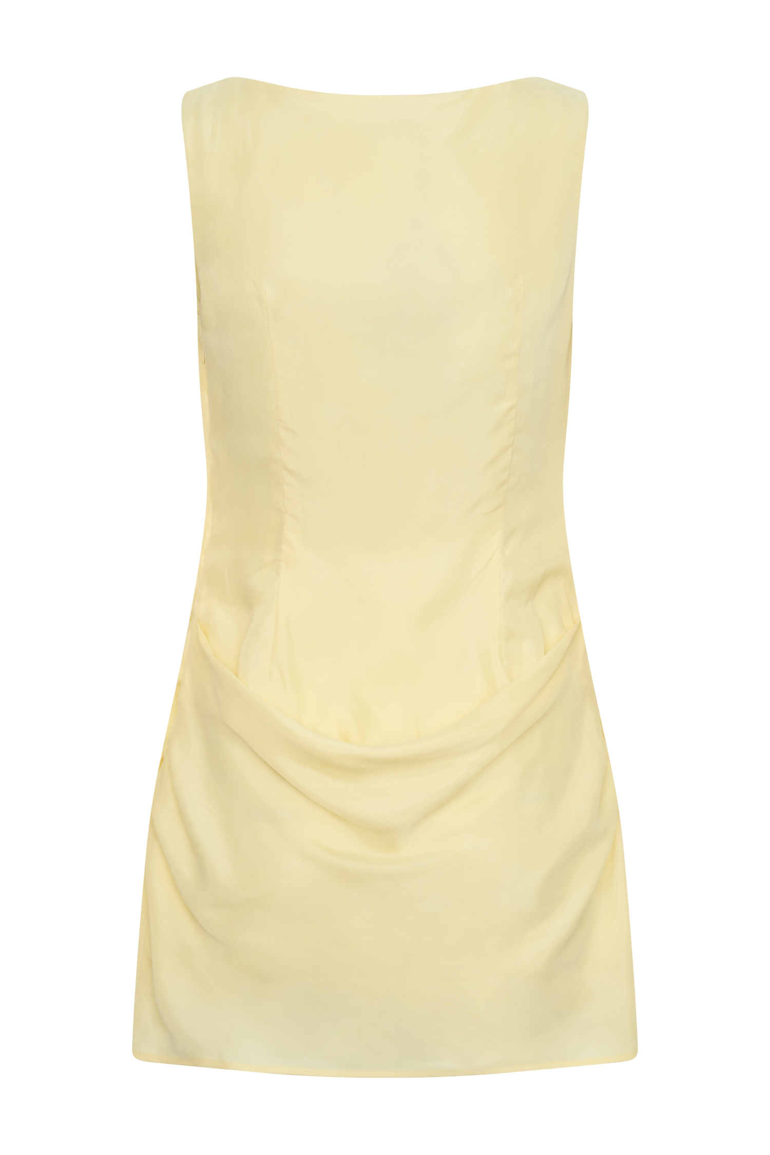 Bexley Draped Mini Dress - Butter - Image 9