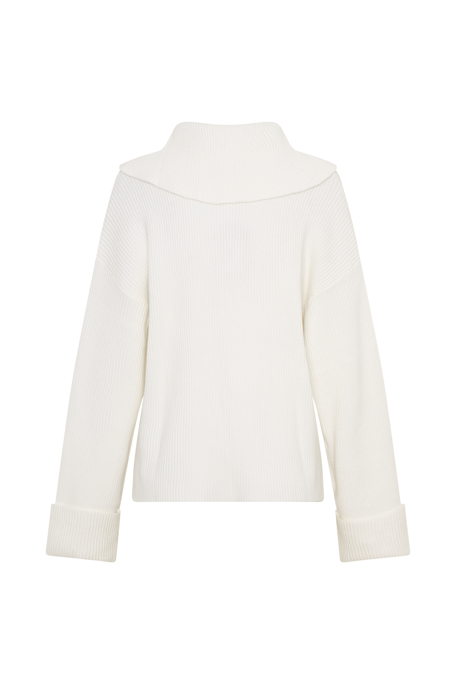 Bianka V Neck Knit Jumper - Off White - Image 8