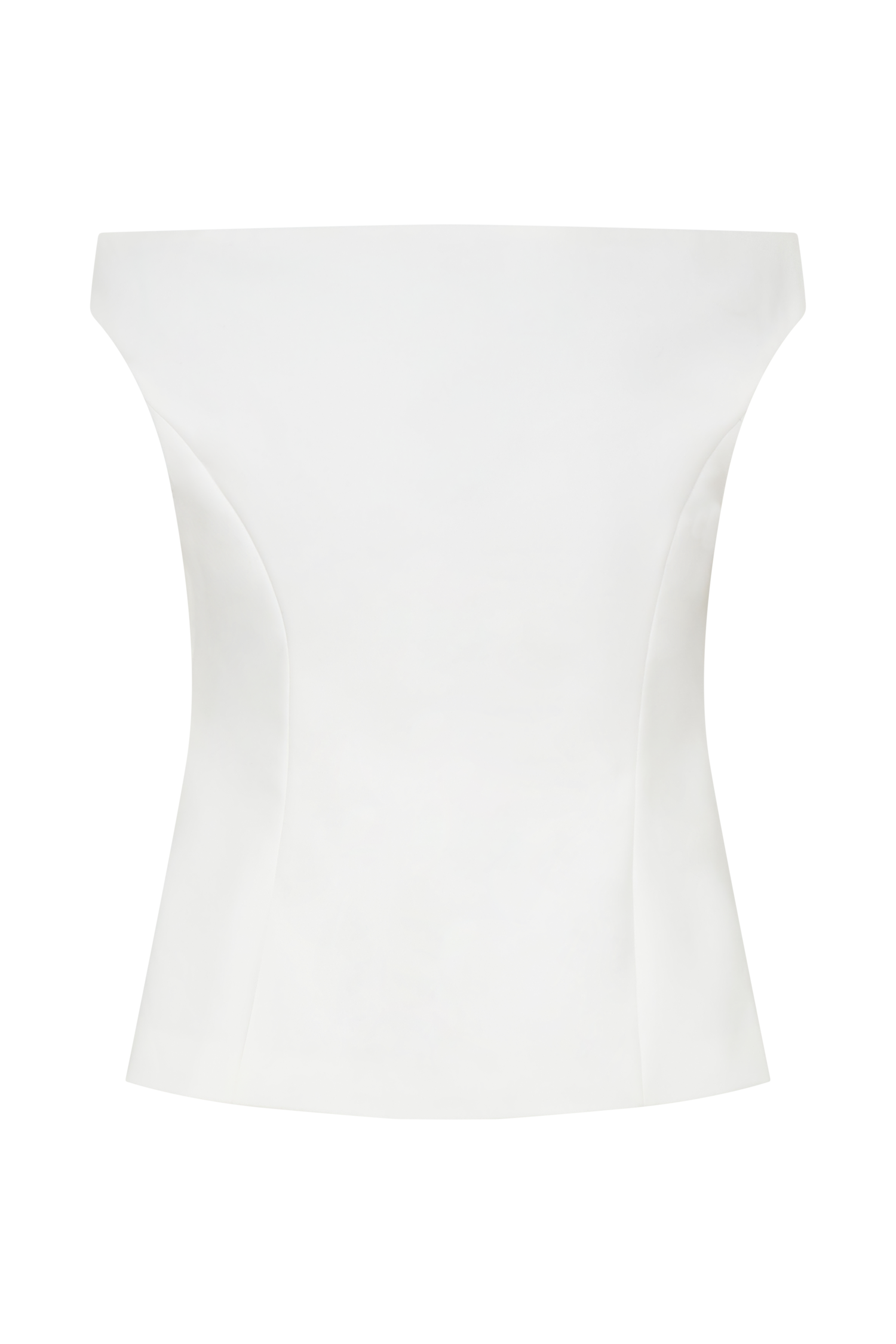 Billie Off Shoulder Sleeveless Button Top - White - Image 11