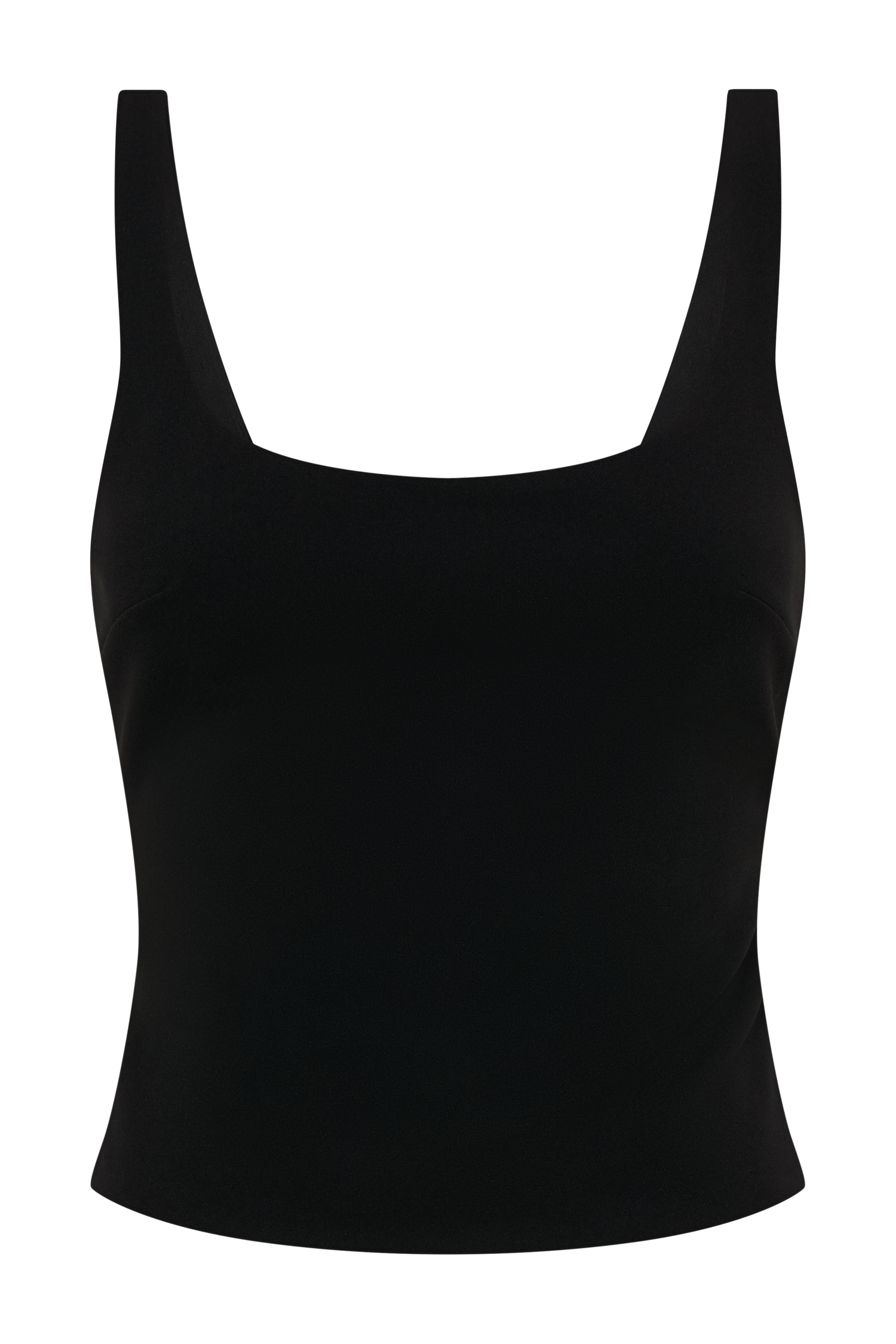 Blanca Stretch Crepe Cami Top - Black - Image 9