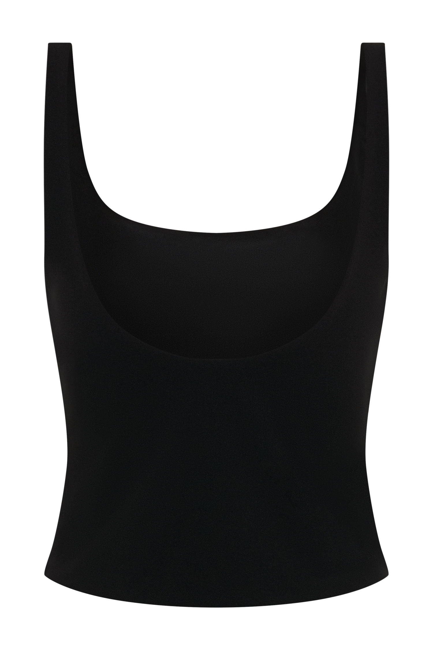 Blanca Stretch Crepe Cami Top - Black - Image 8