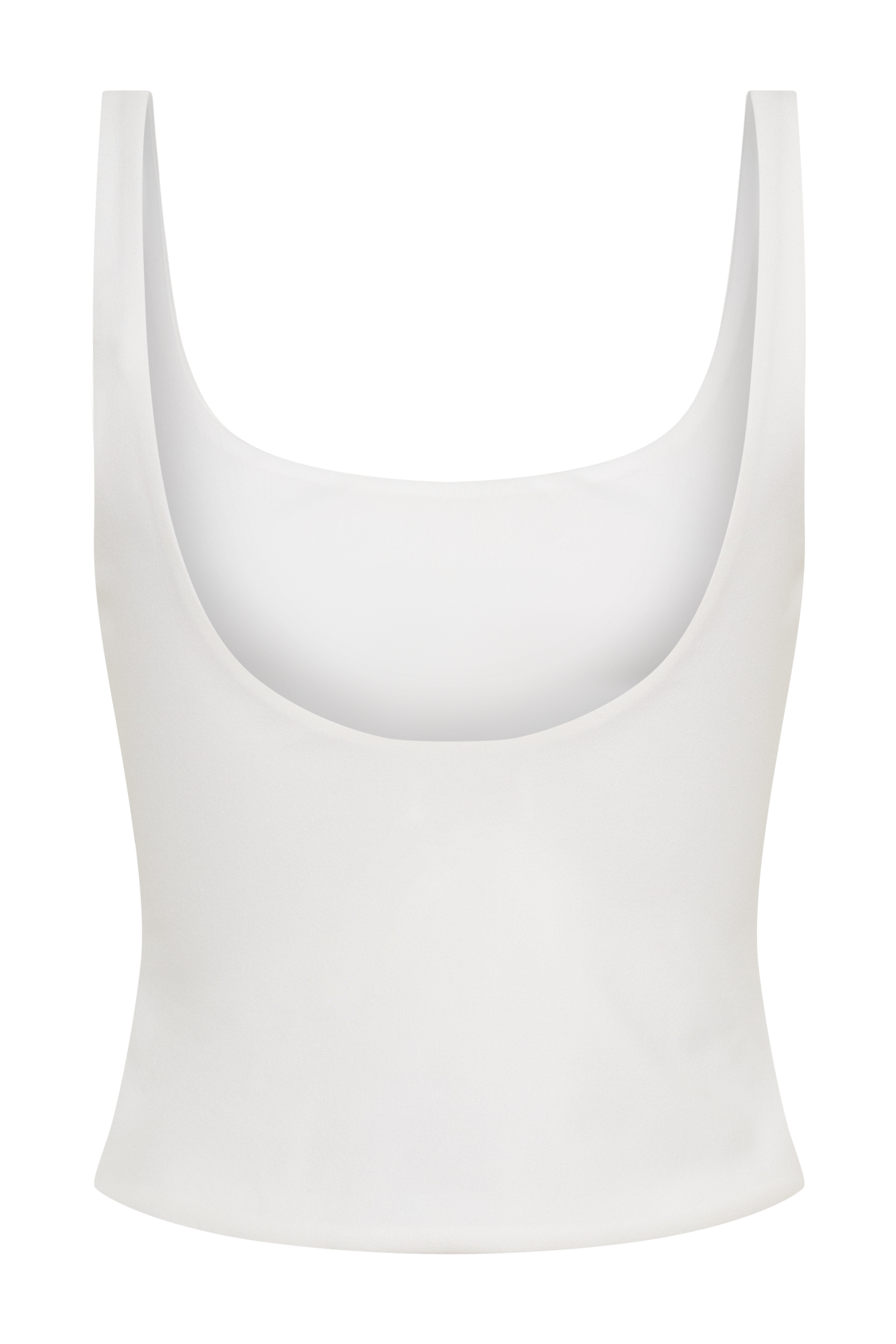 Blanca Stretch Crepe Cami Top - White - Image 6