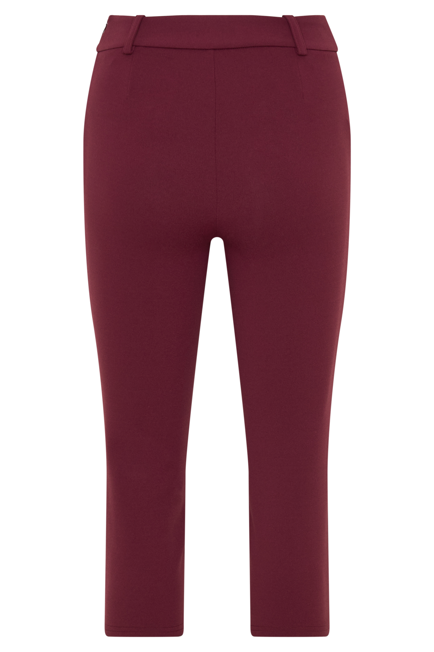 Blanca Stretch Crepe Capri Pants - Mahogany - Image 8