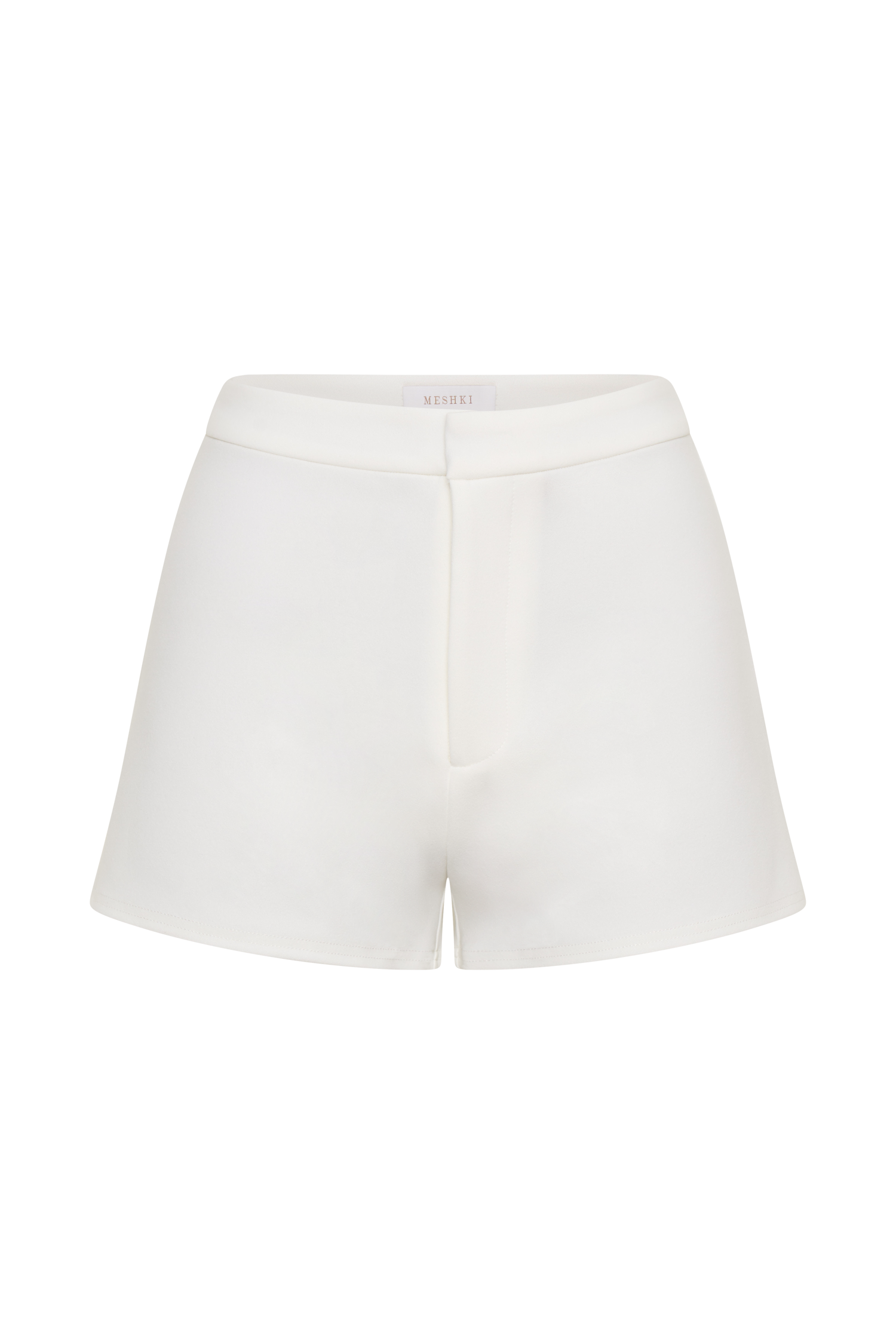Blanca Stretch Crepe Shorts - White - Image 9