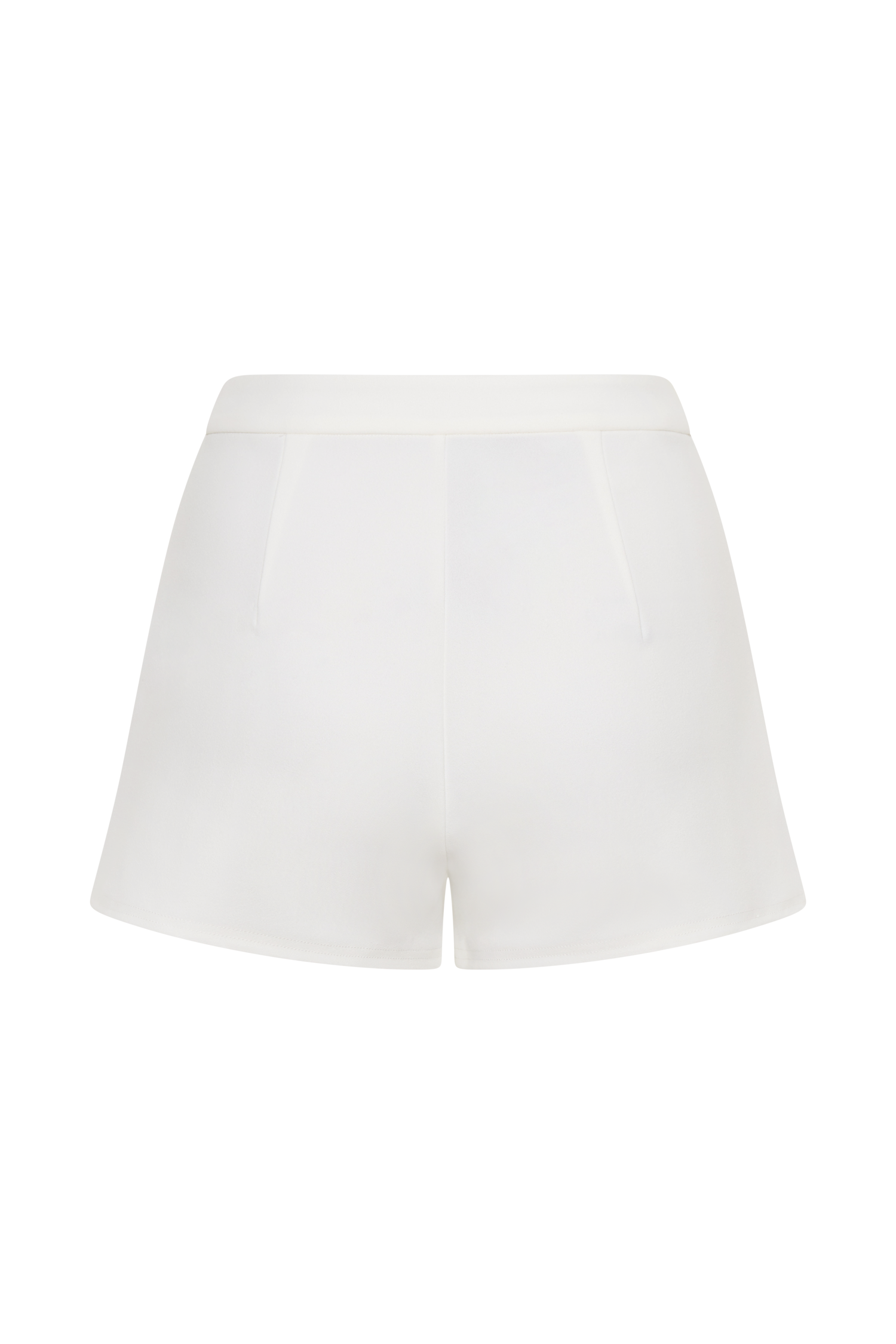 Blanca Stretch Crepe Shorts - White - Image 8