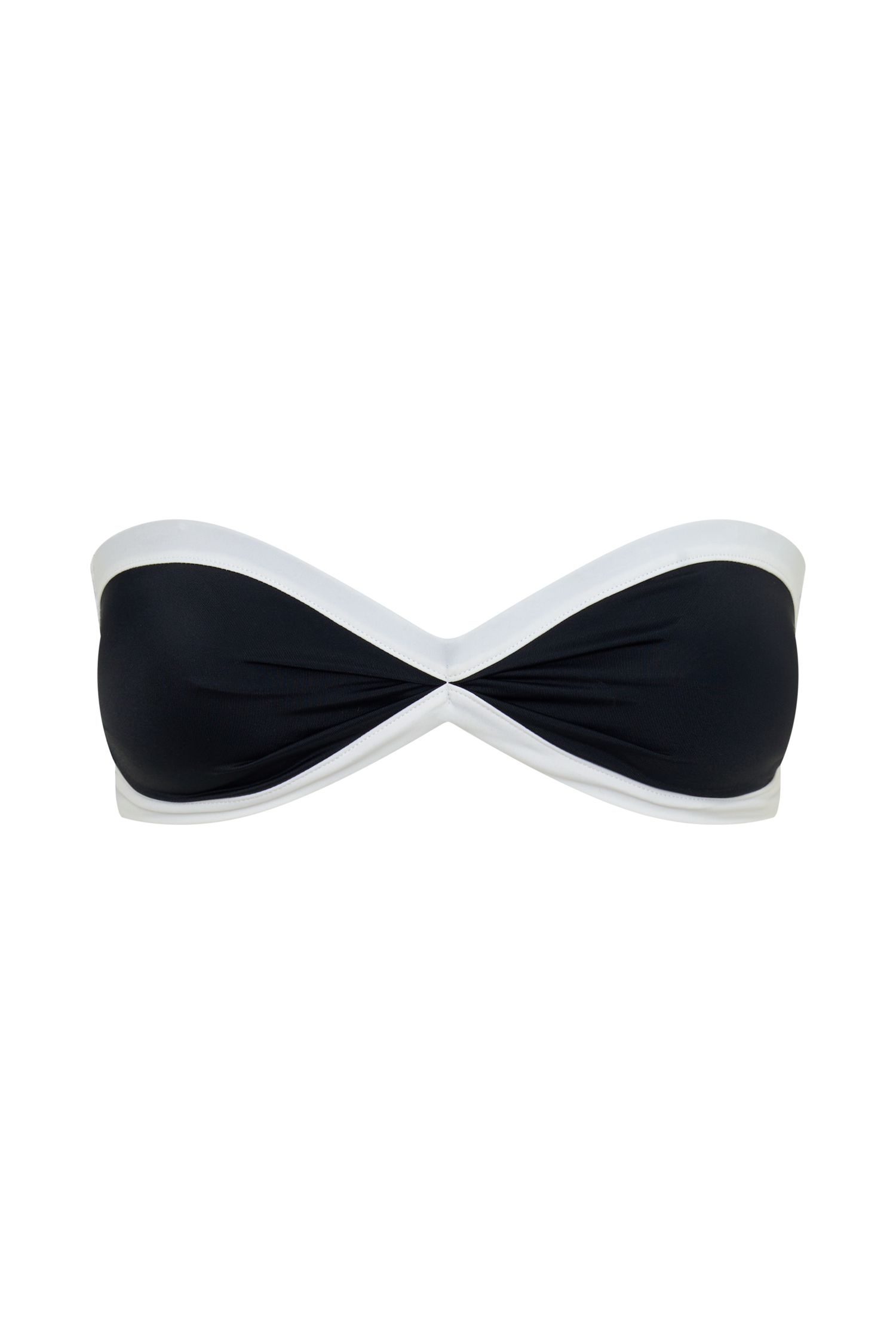 Briar Strapless Bikini Top - Black/White - Image 13
