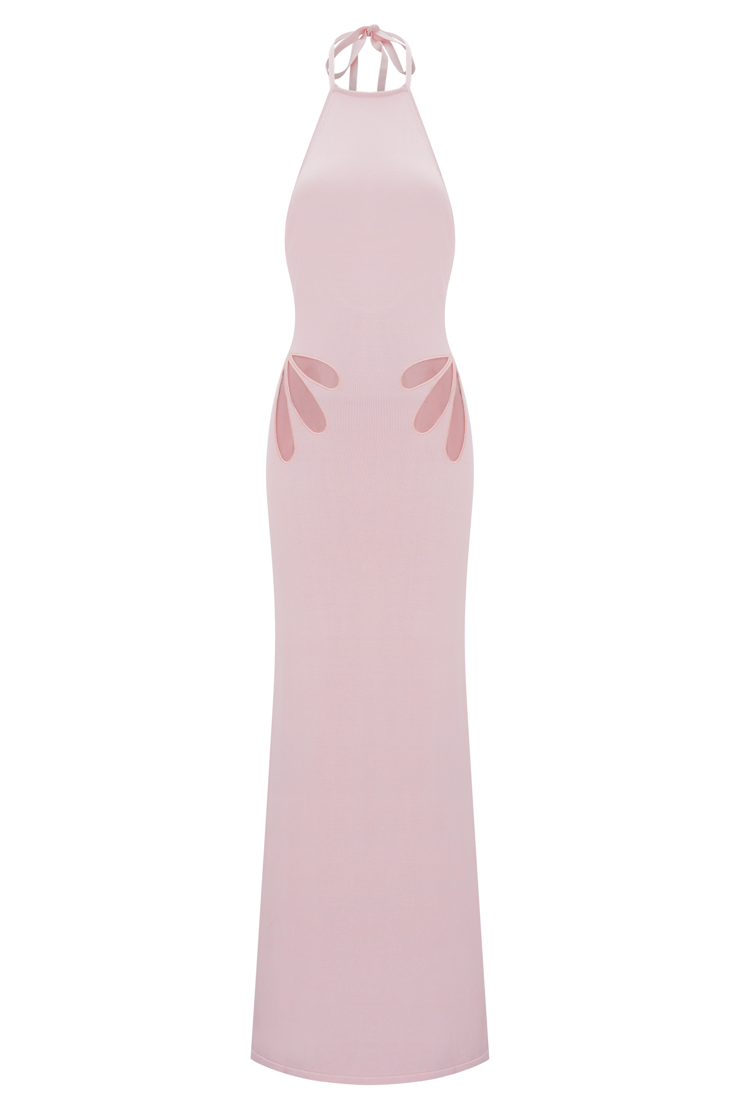 Brock Knit Halter Maxi Dress - Baby Pink - Image 7