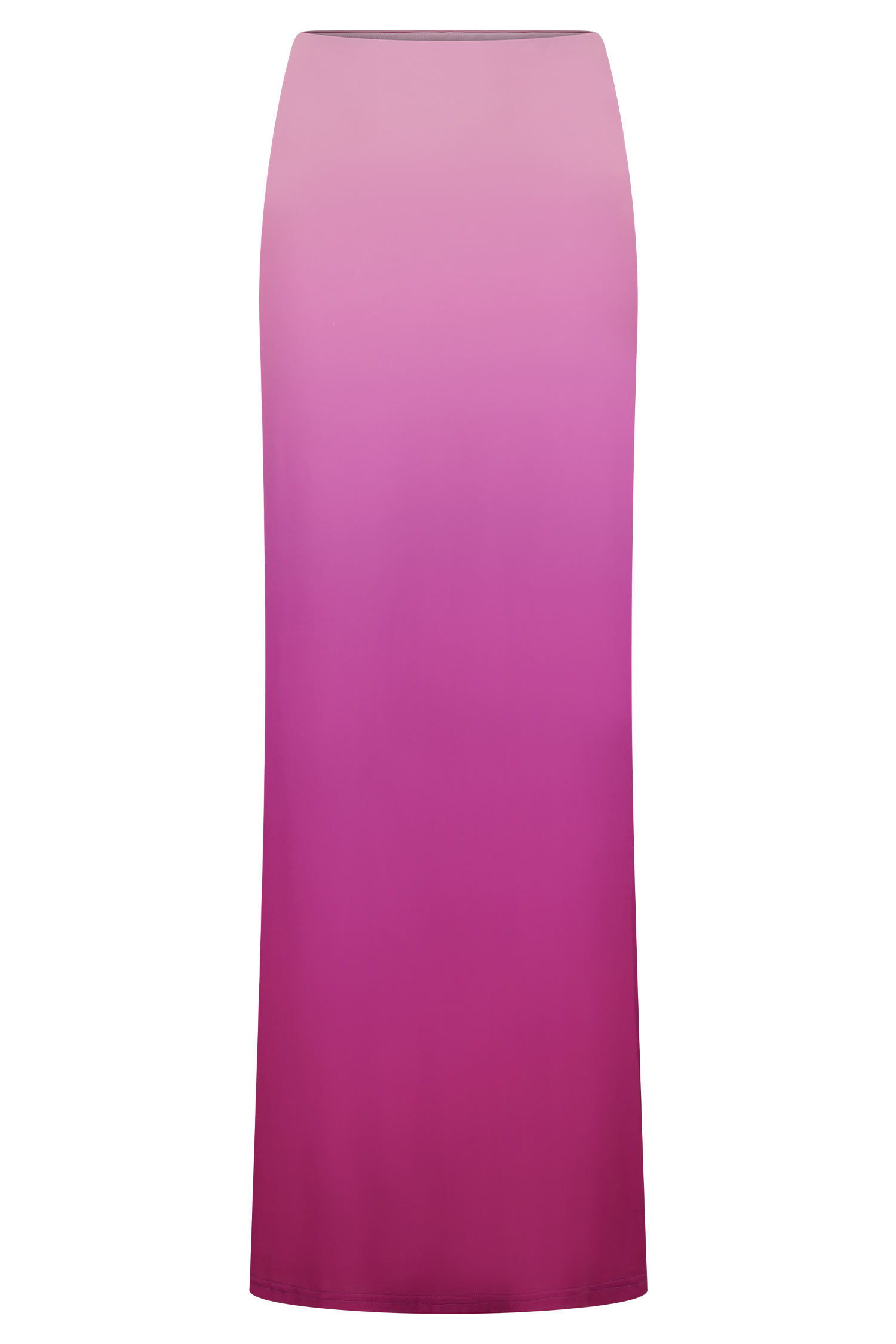 Bruna Slinky Fishtail Maxi Skirt - Ombre Pink - Image 9