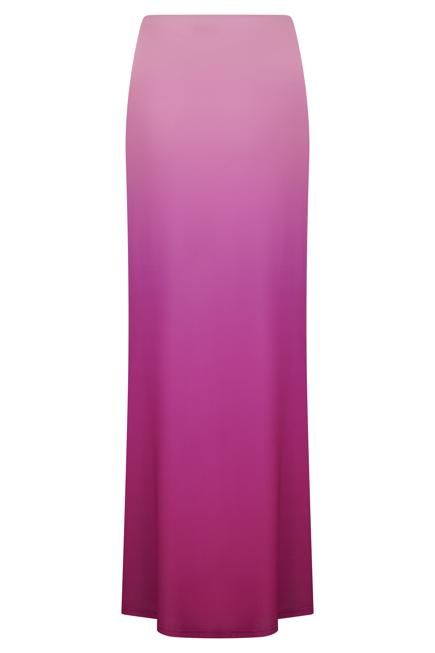 Bruna Slinky Fishtail Maxi Skirt - Ombre Pink - Image 8