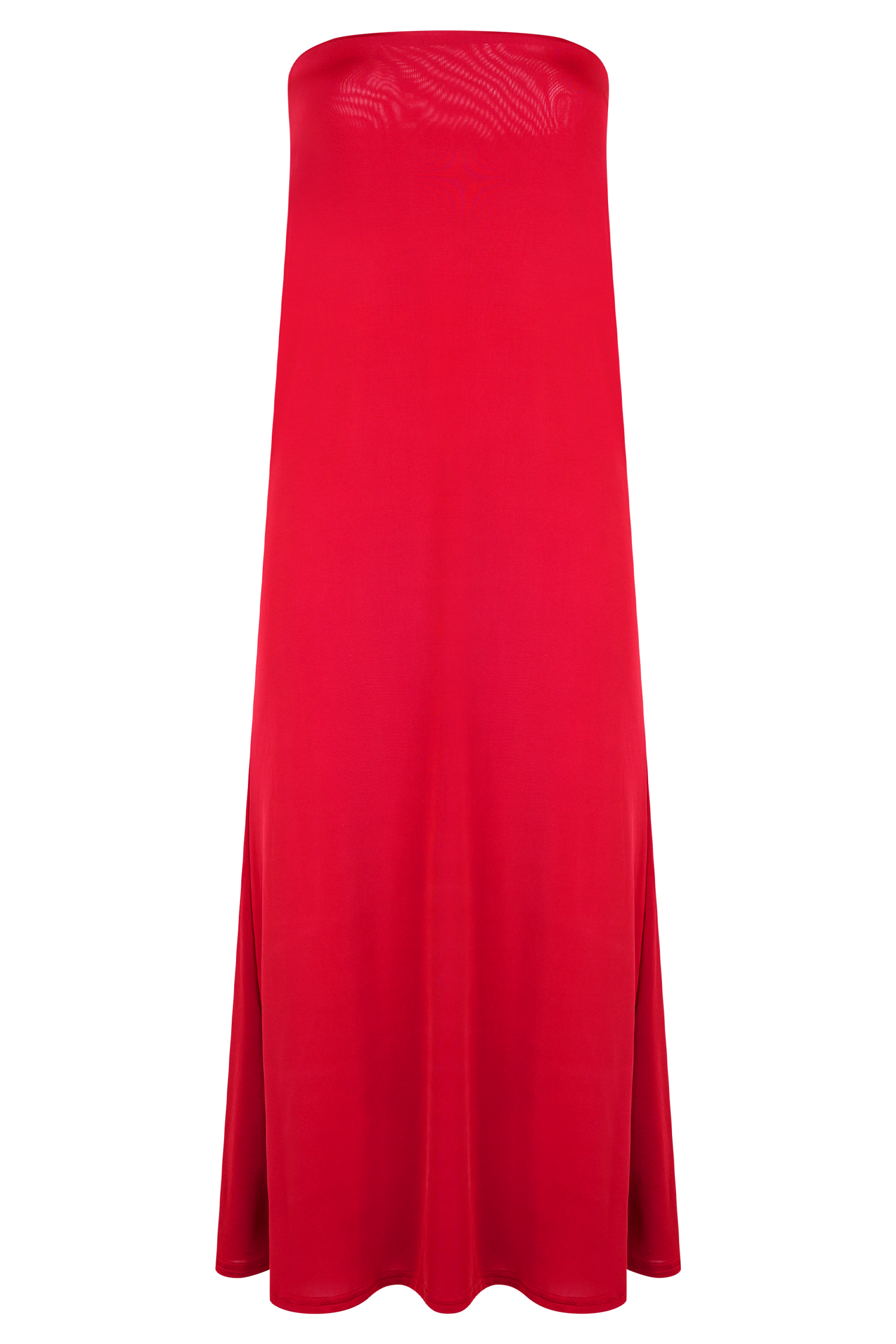Bruna Slinky Fishtail Maxi Skirt - Red - Image 7