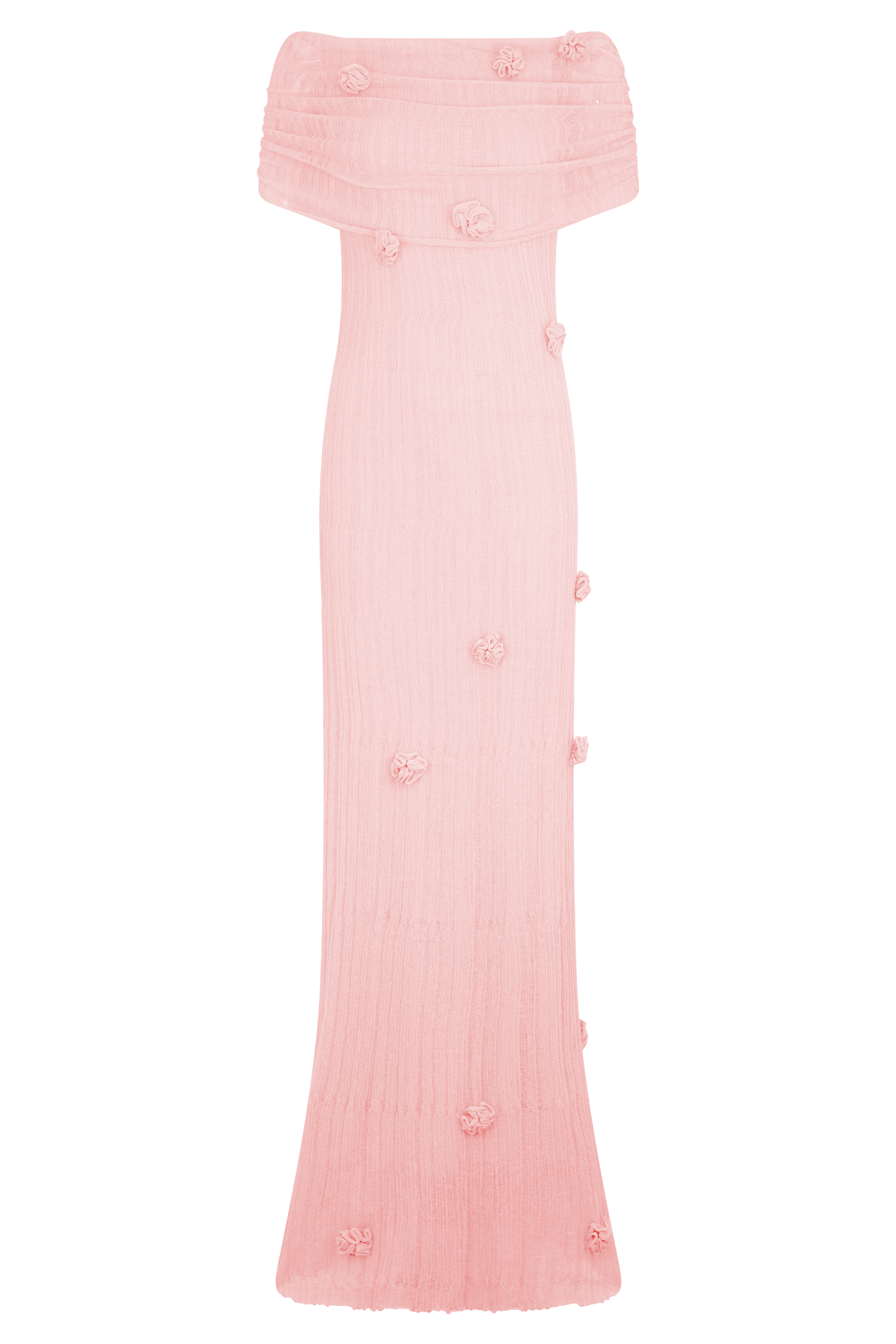 Brynn Orchid Knit Maxi Dress - Pastel Pink - Image 8