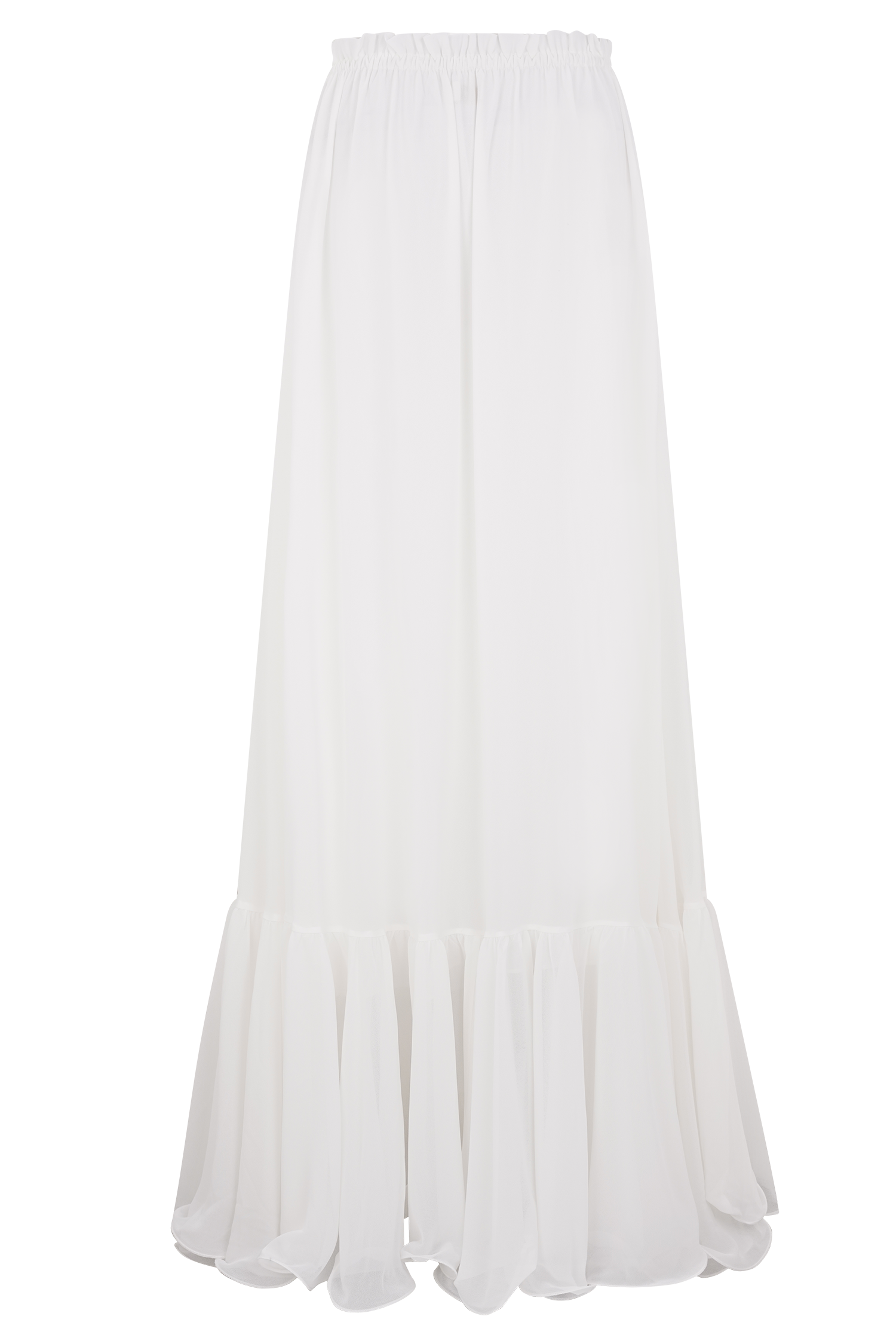 Carlie Chiffon Maxi Skirt - Ivory - Image 10