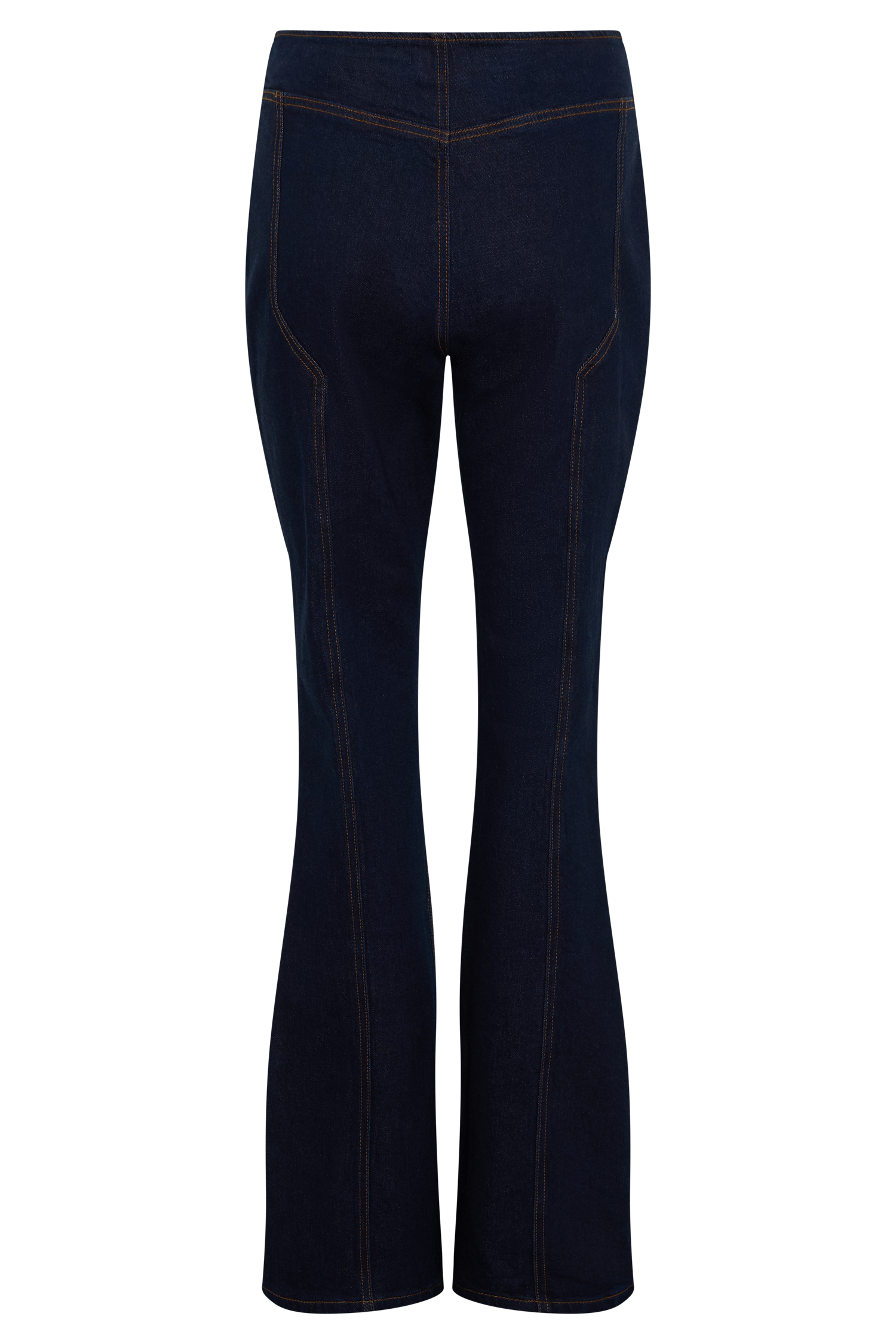 Clio Paneled Flare Jeans - Indigo Blue - Image 10