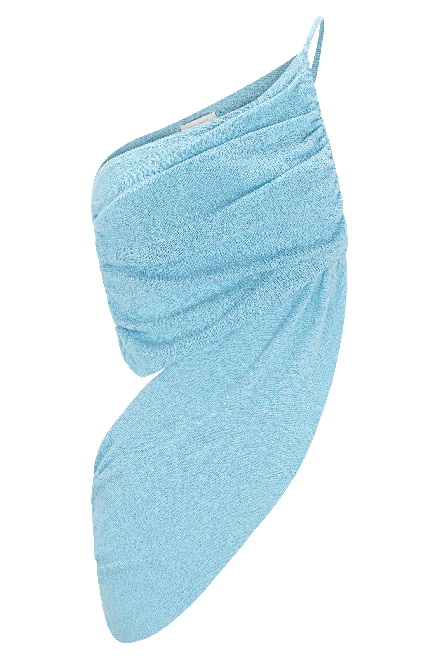 Corah Drape Knit Top - Cyan Blue - Image 7