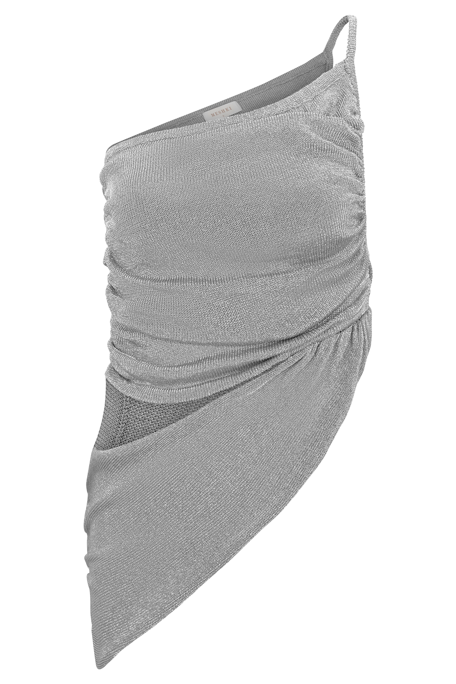 Corah Lurex Drape Knit Top - Silver - Image 11