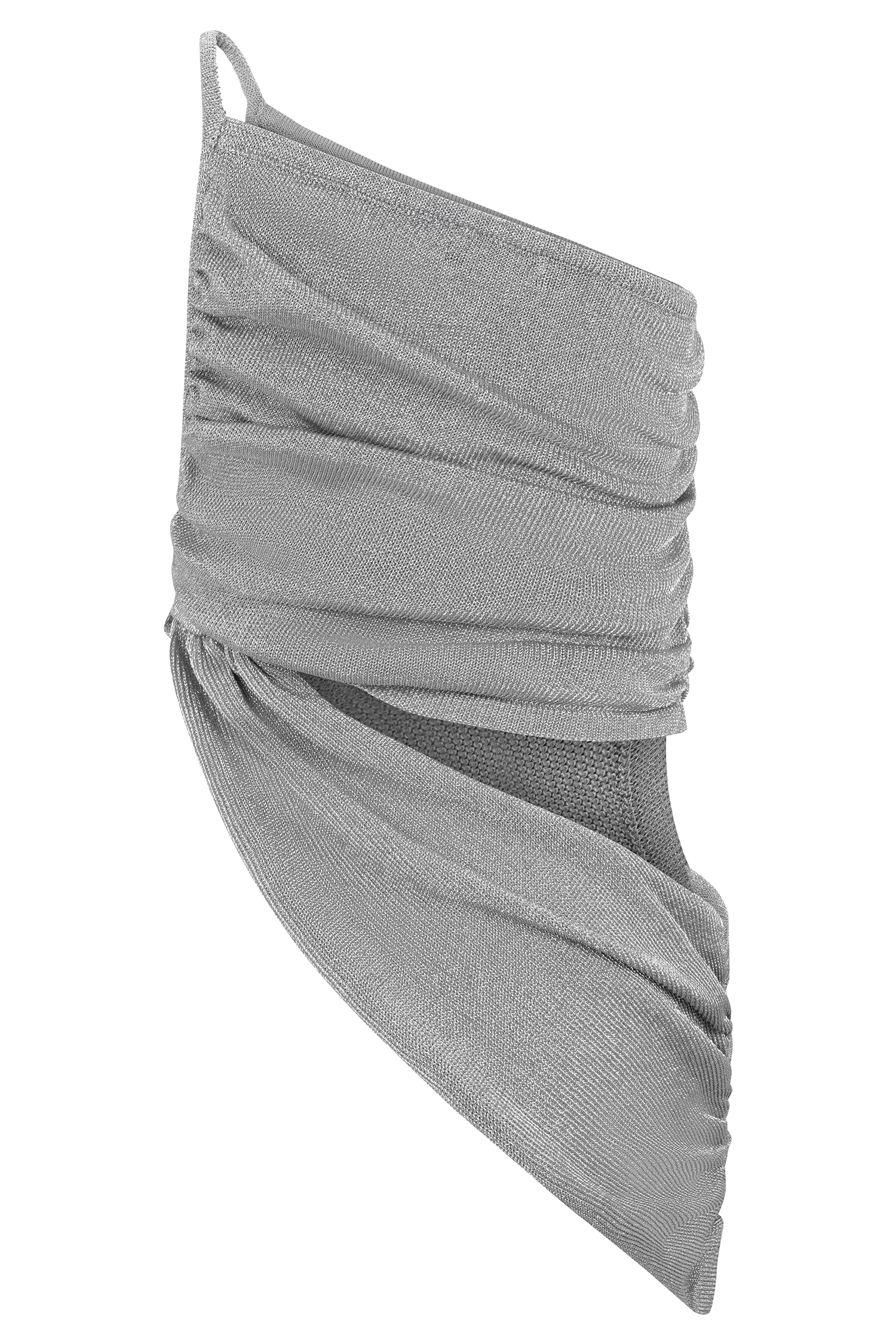 Corah Lurex Drape Knit Top - Silver - Image 10