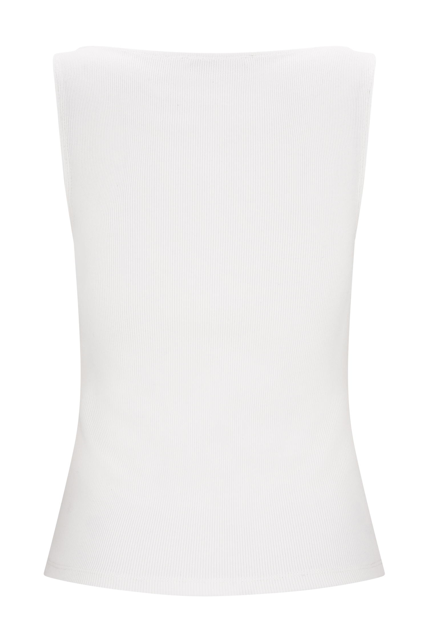 Coraline Panelled Sleeveless Top - White - Image 8