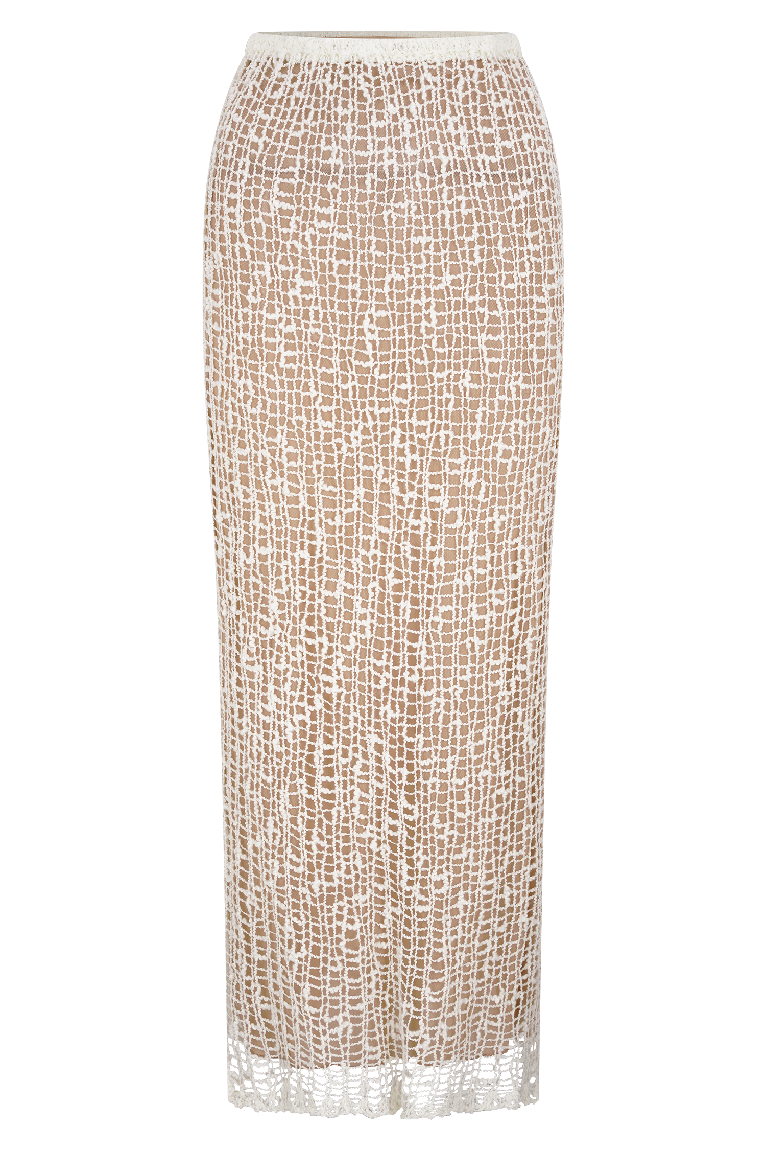 Cordelia Knit Maxi Skirt - Ivory - Image 7