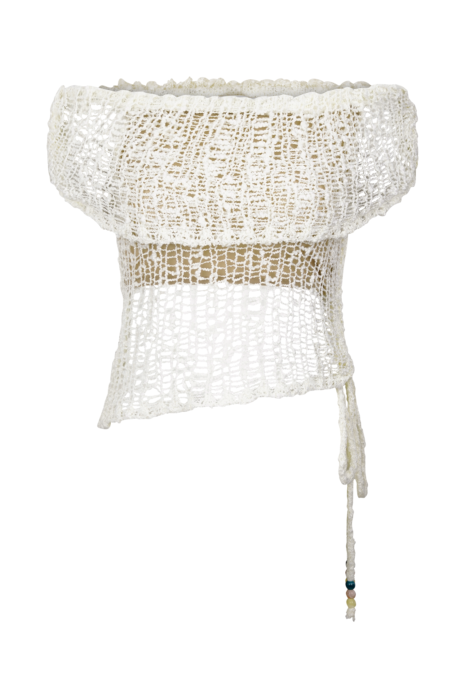 Cordelia Off Shoulder Knit Top - Ivory - Image 9