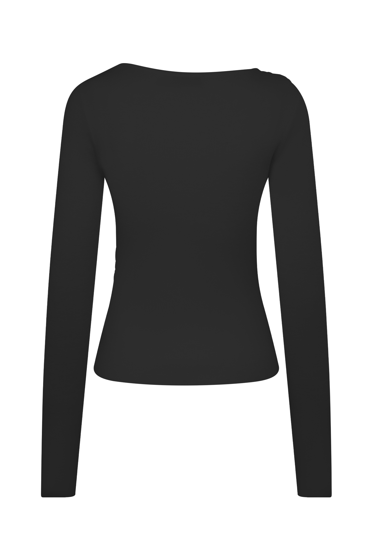 Culver Draped Twist Knit Top - Black - Image 6