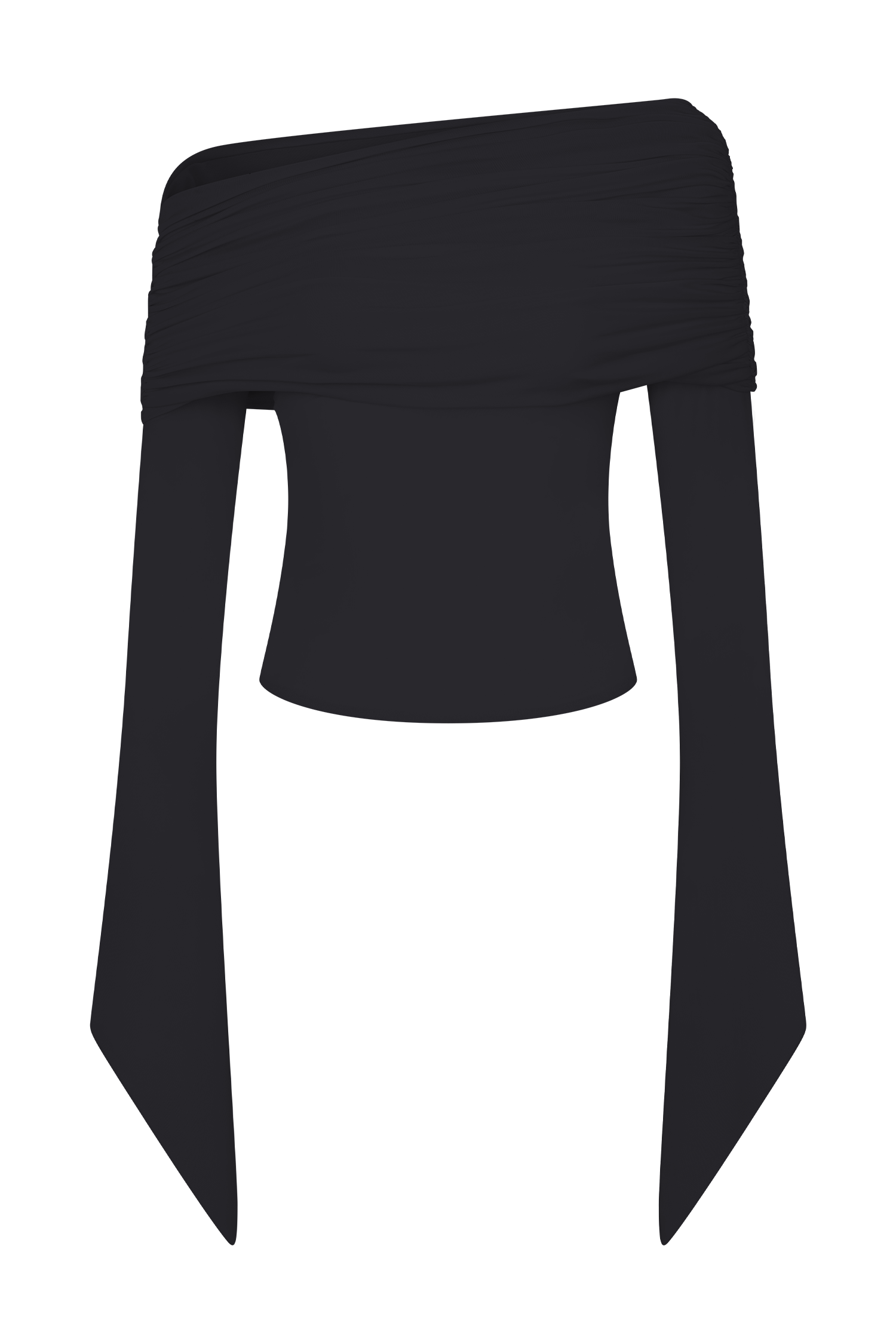 Dahlia One Shoulder Top - Black - Image 9