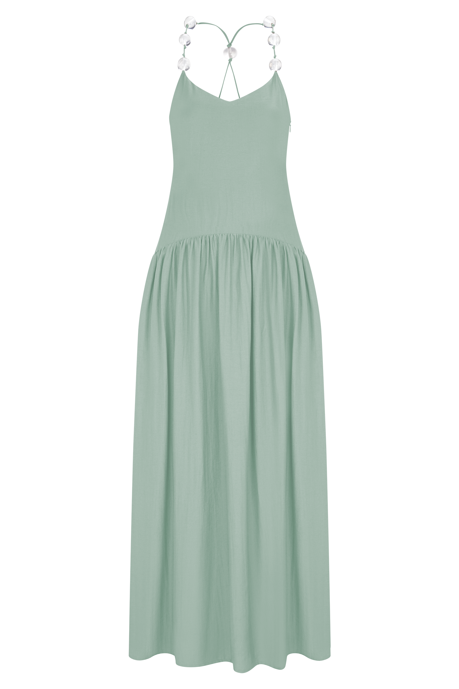 Darling Linen Maxi Dress - Sage - Image 7