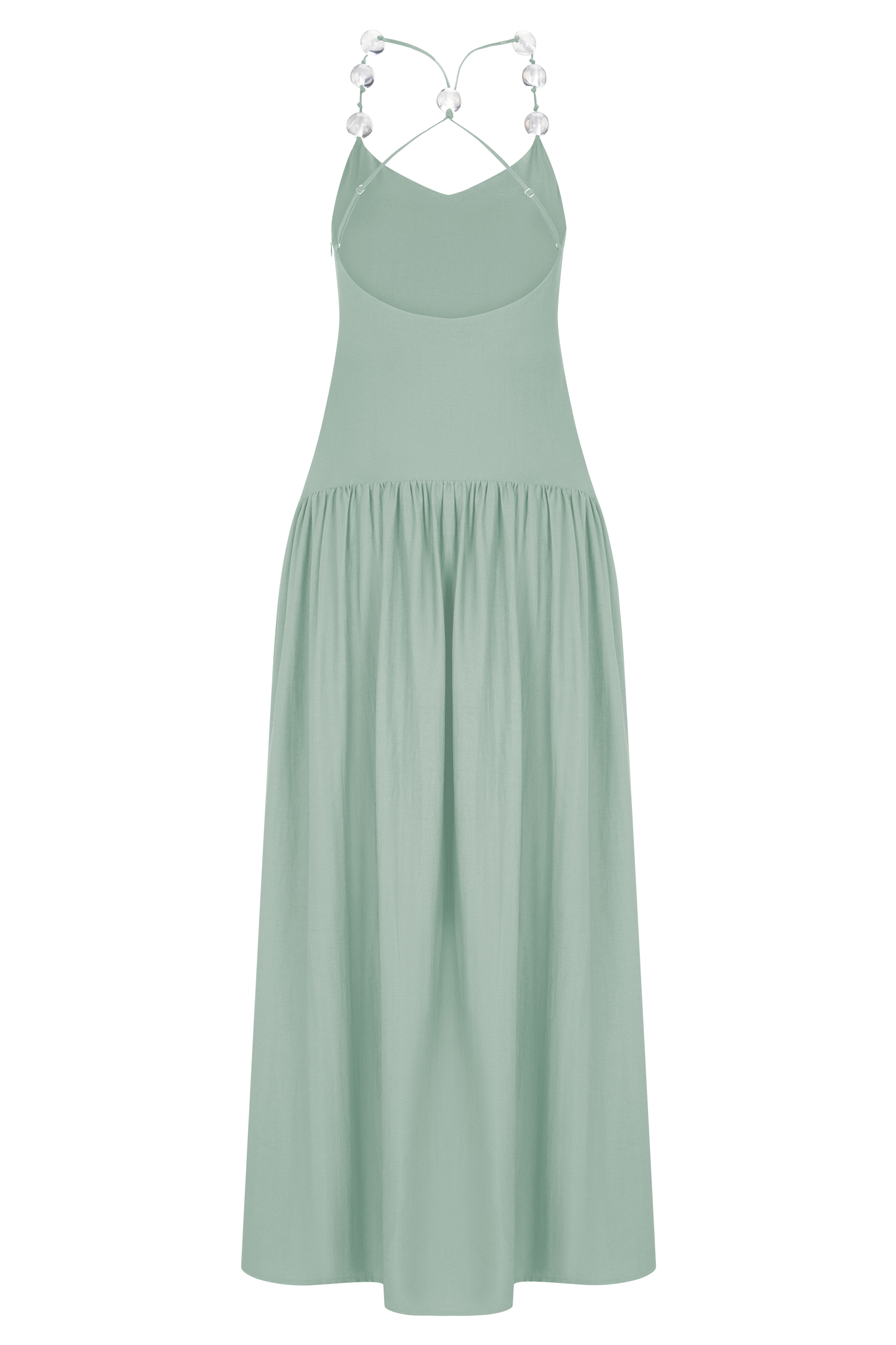 Darling Linen Maxi Dress - Sage - Image 6