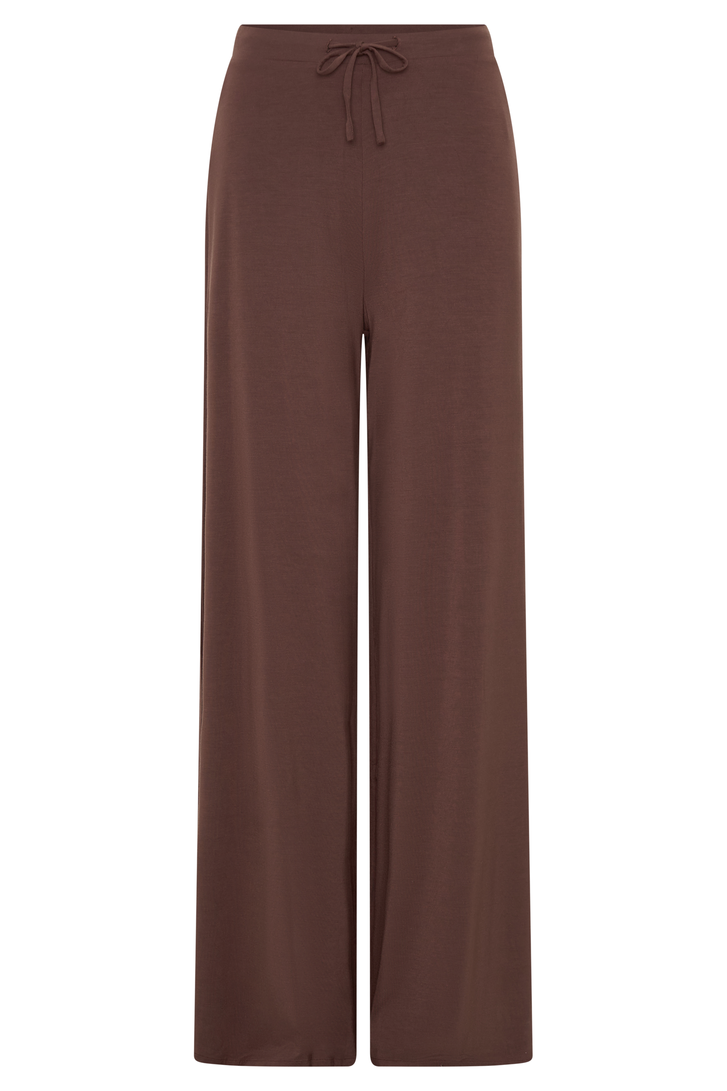 Dewi Wide Leg Modal Pants - Chocolate - Image 10