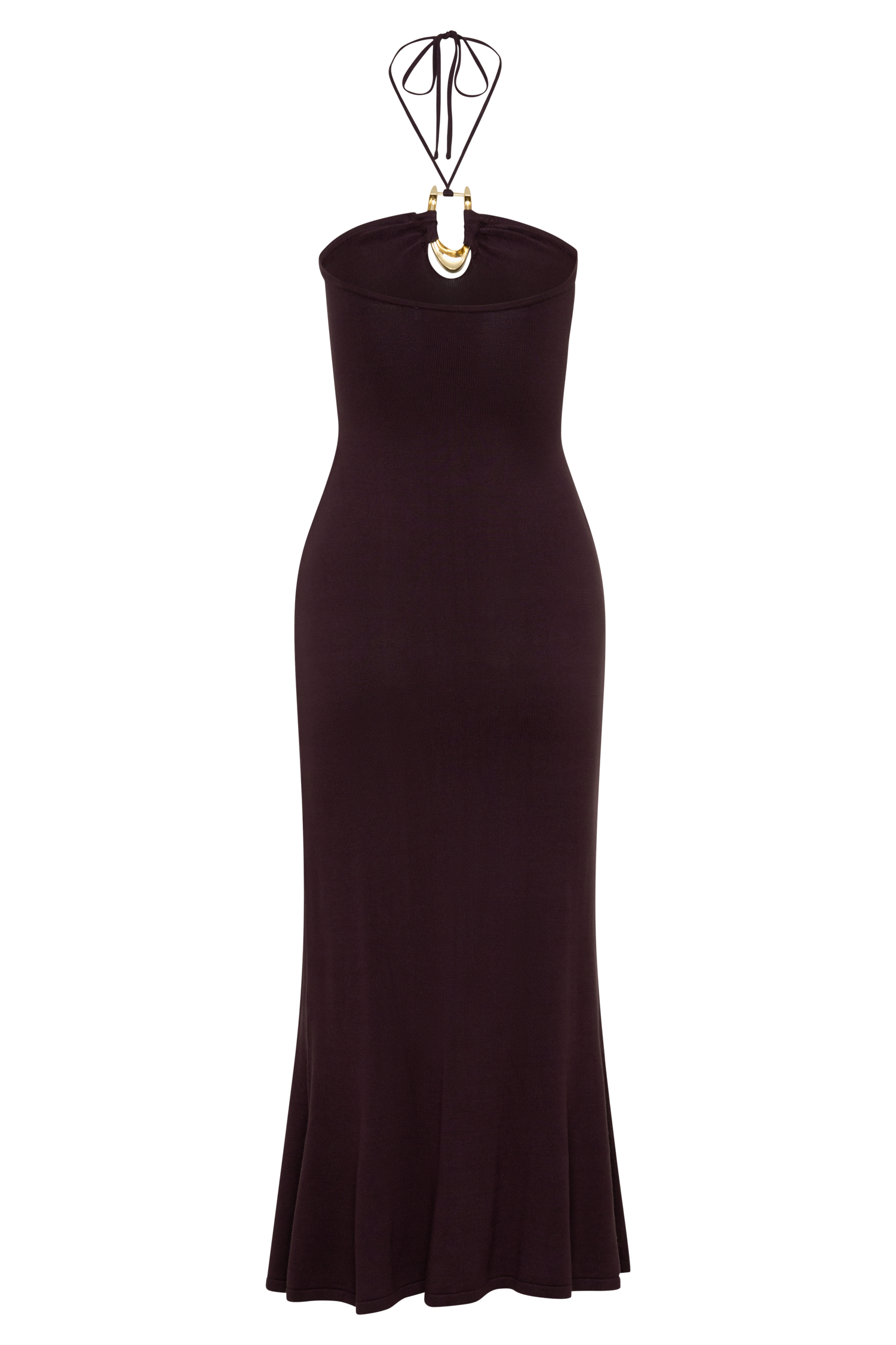 Dimitri Knit Midi Dress - Chocolate - Image 8