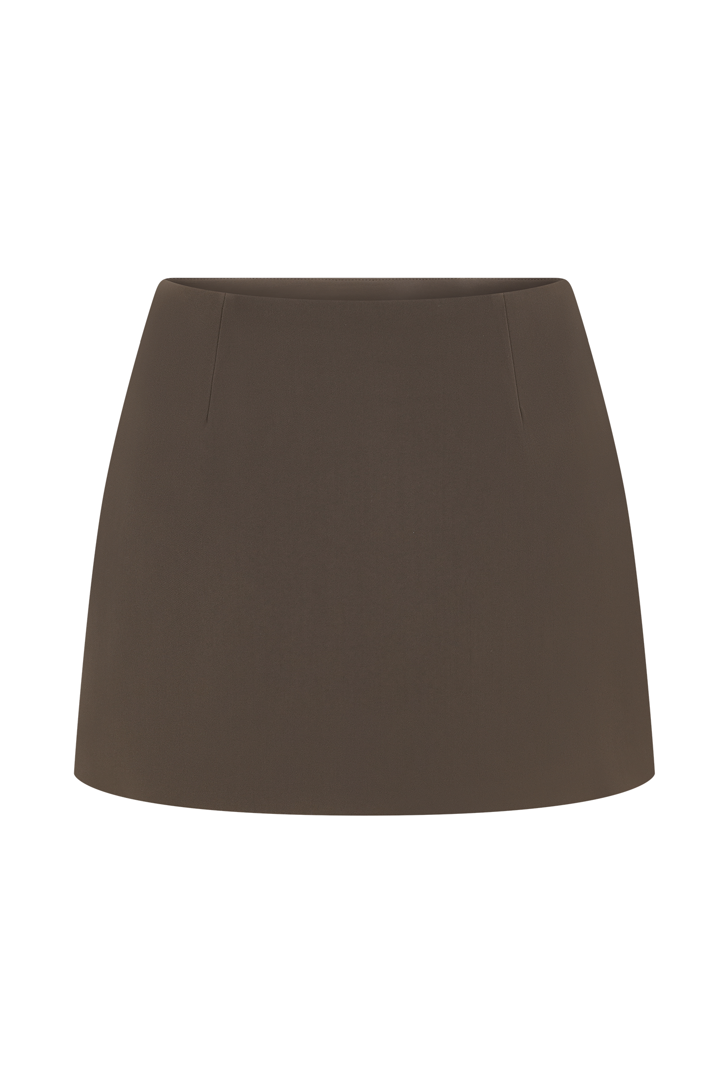 Effy Suiting Mini Skirt - Cacao Brown - Image 9