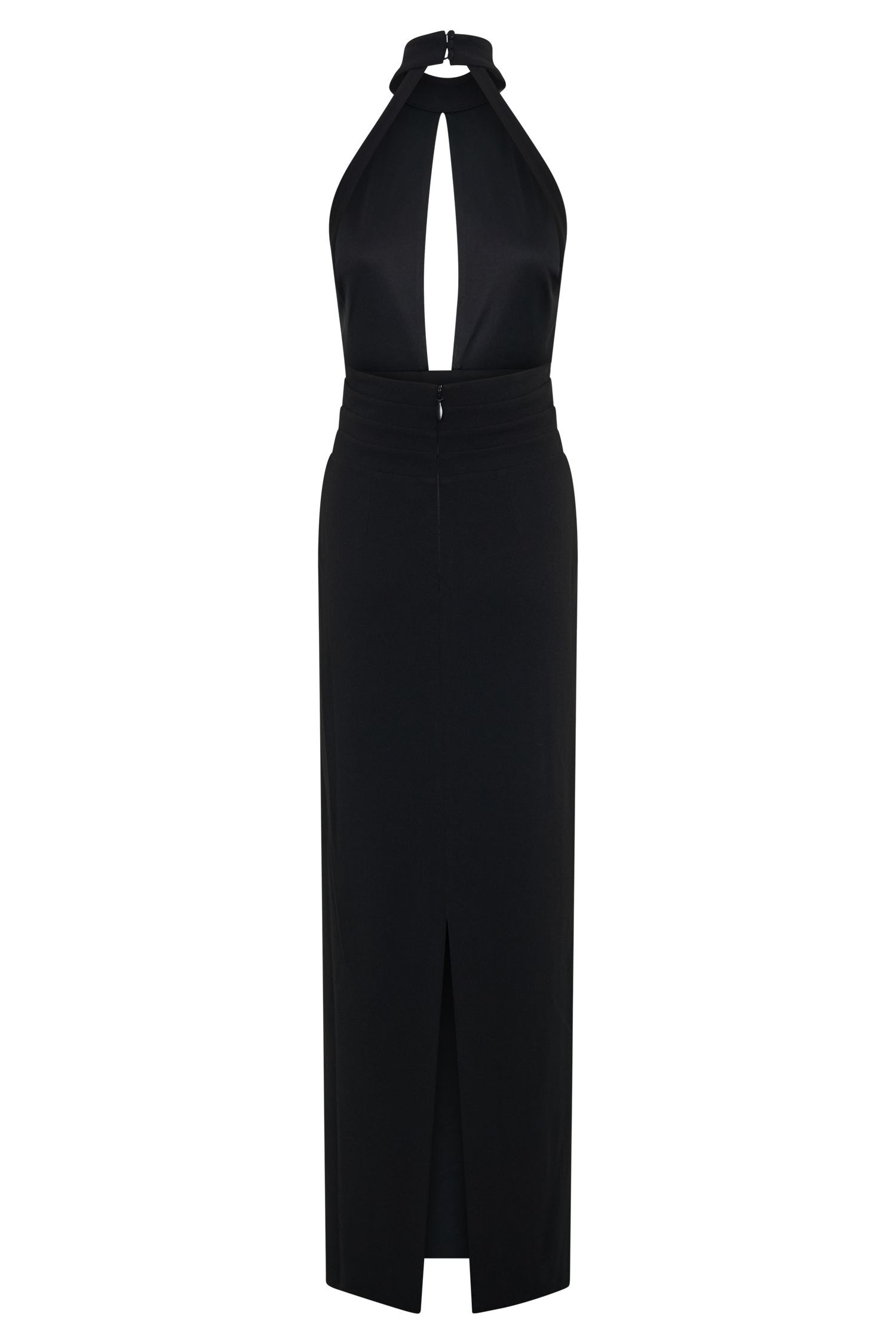 Elan Stretch Crepe Maxi Dress - Black - Image 6