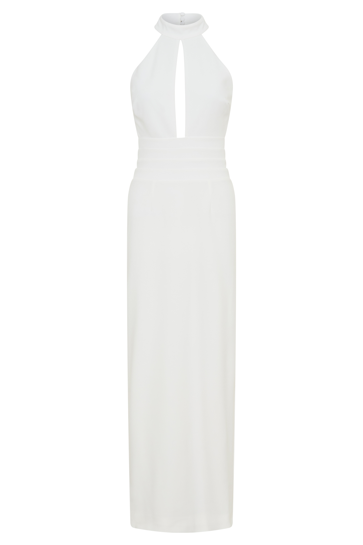 Elan Stretch Crepe Maxi Dress - White - Image 9