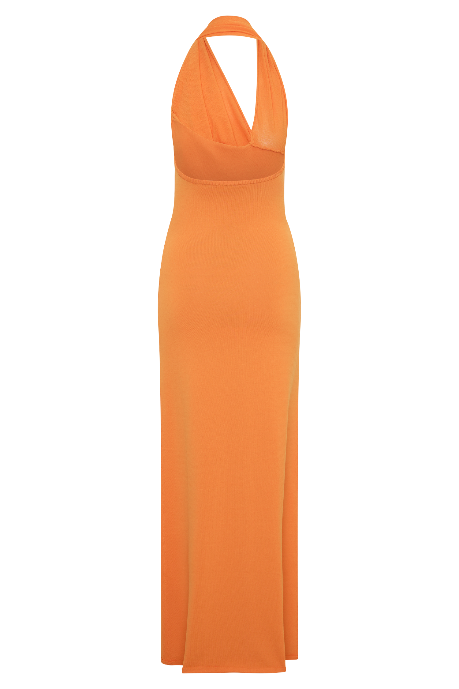 Elma Halter Knit Maxi Dress - Orange - Image 6