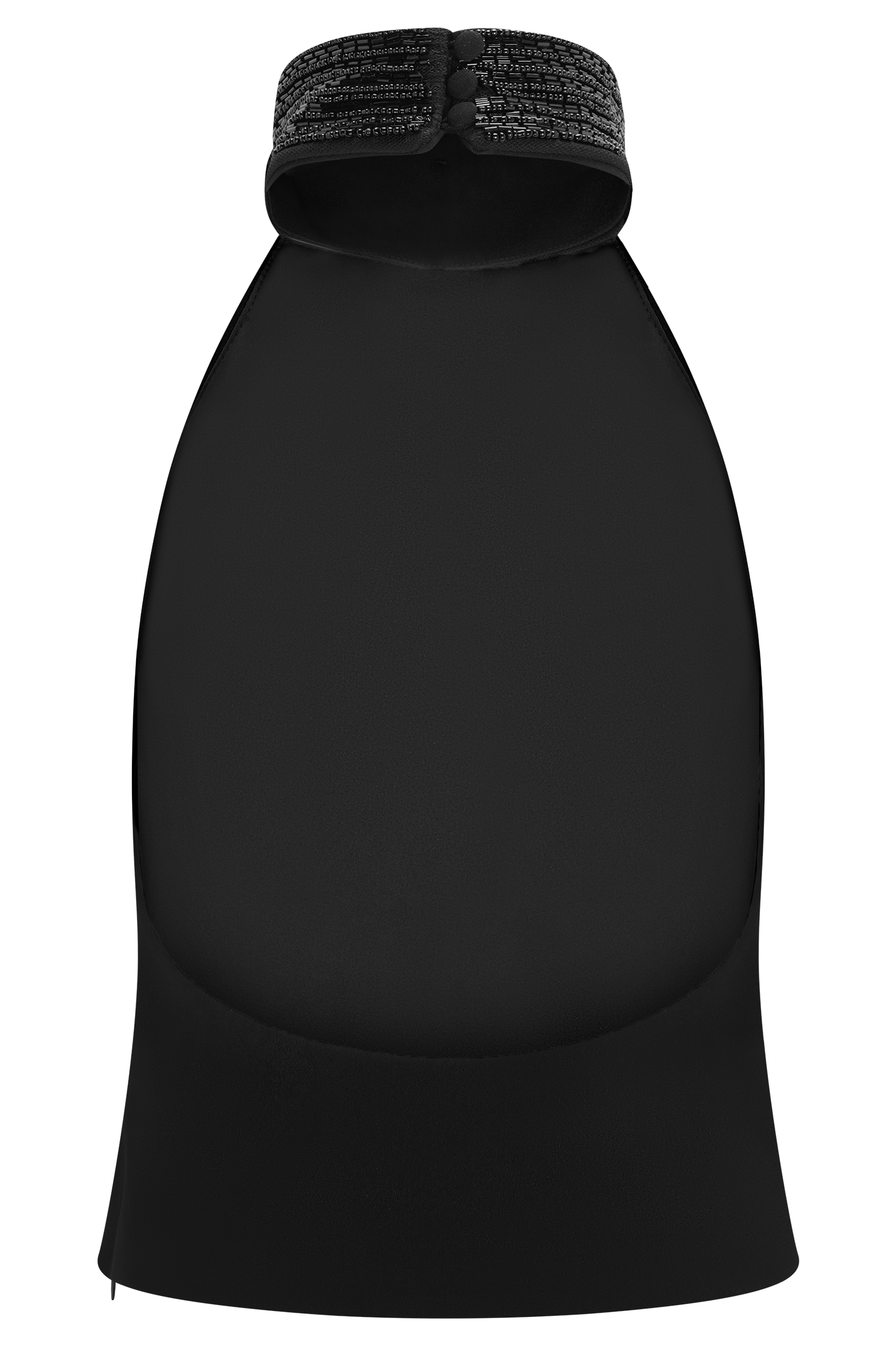 Emilia Beaded Neck Halter Top - Black - Image 11