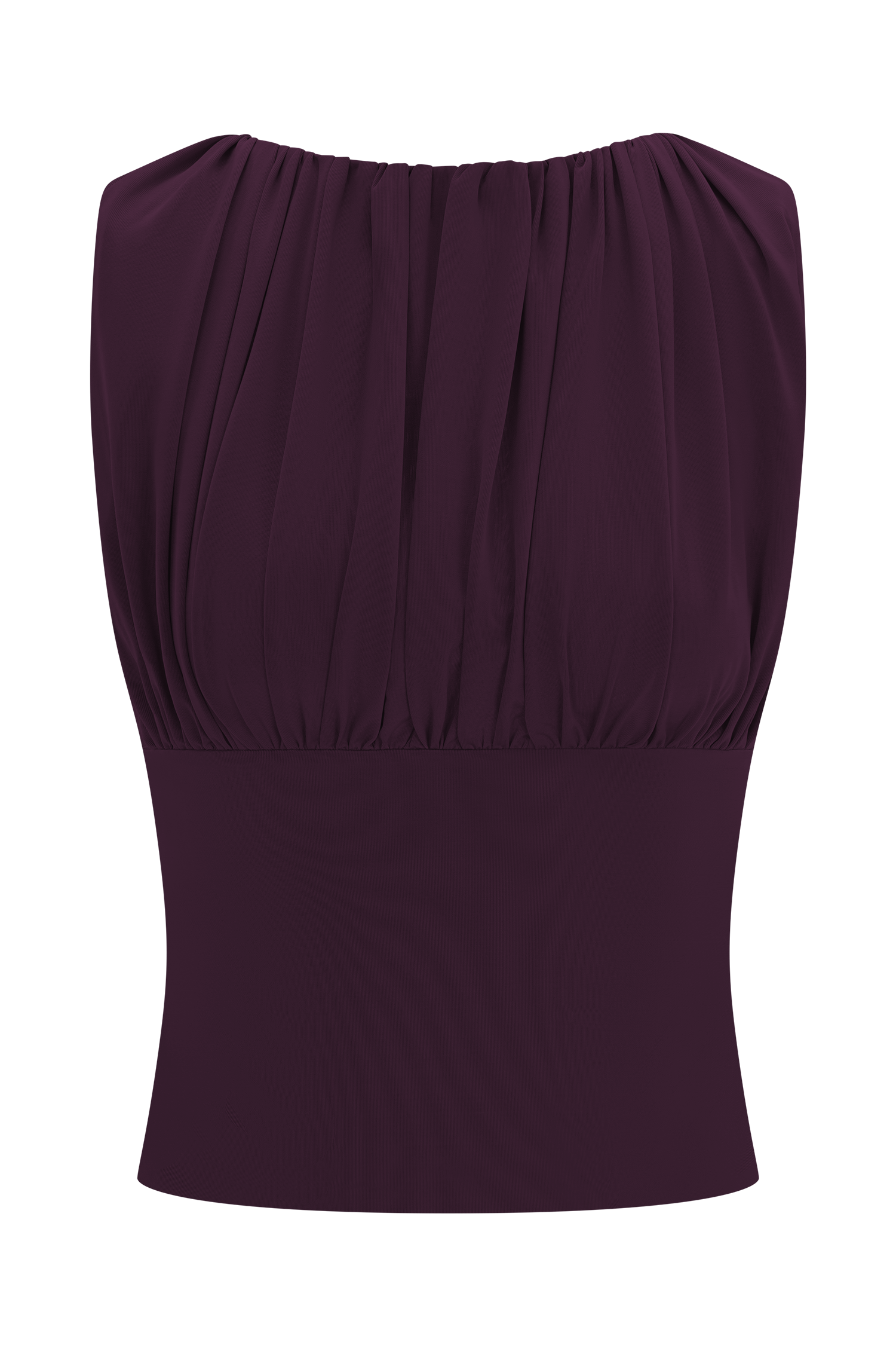 Erina Slinky Open Back Top - Aubergine - Image 9