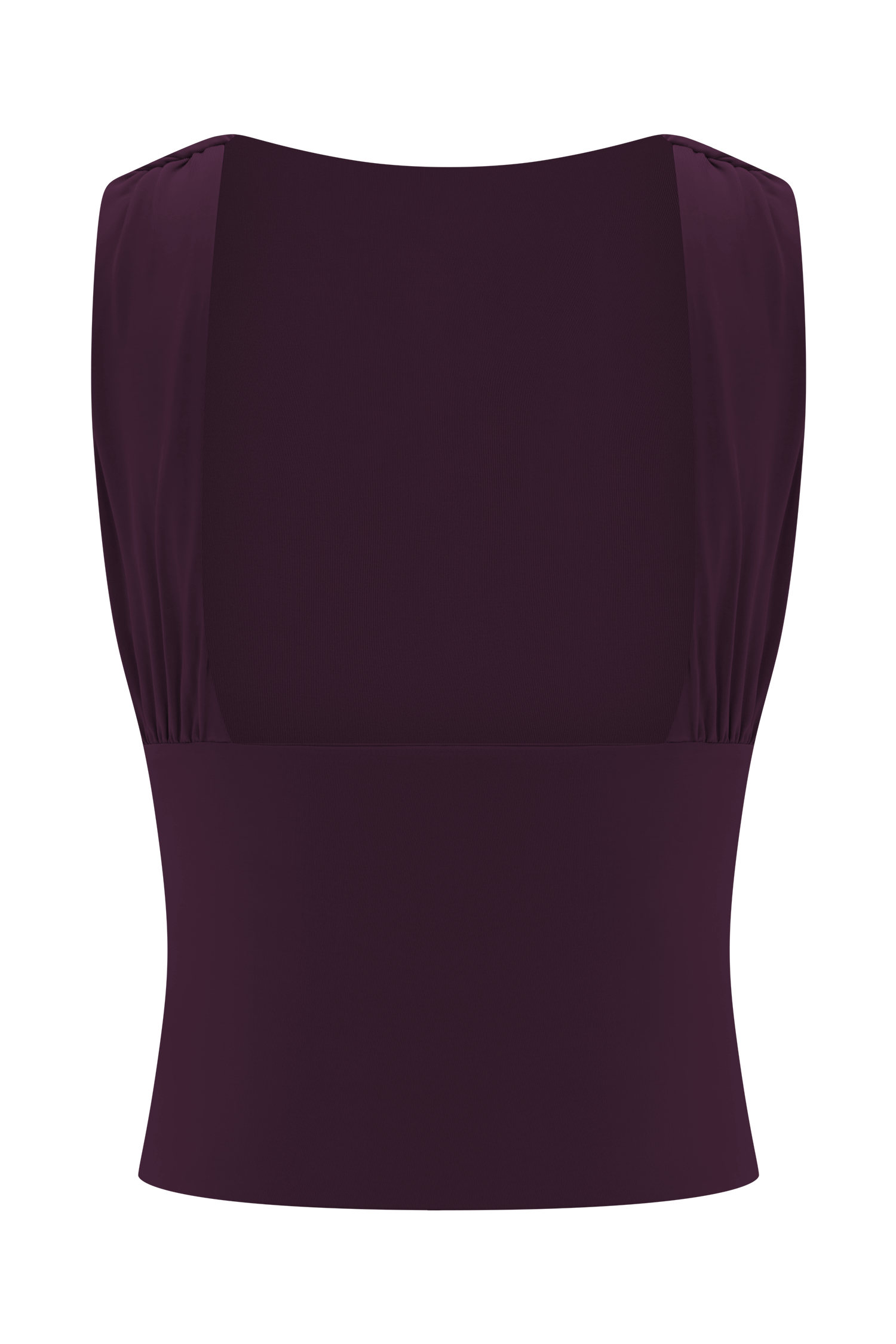 Erina Slinky Open Back Top - Aubergine - Image 8